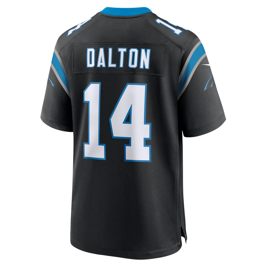 Carolina Panthers Andy Dalton Black Team Game Jersey