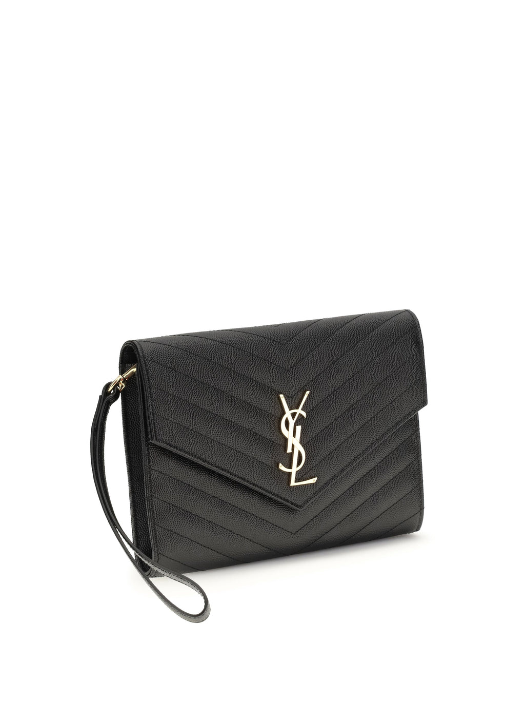 Saint Laurent Women Leather Clutch