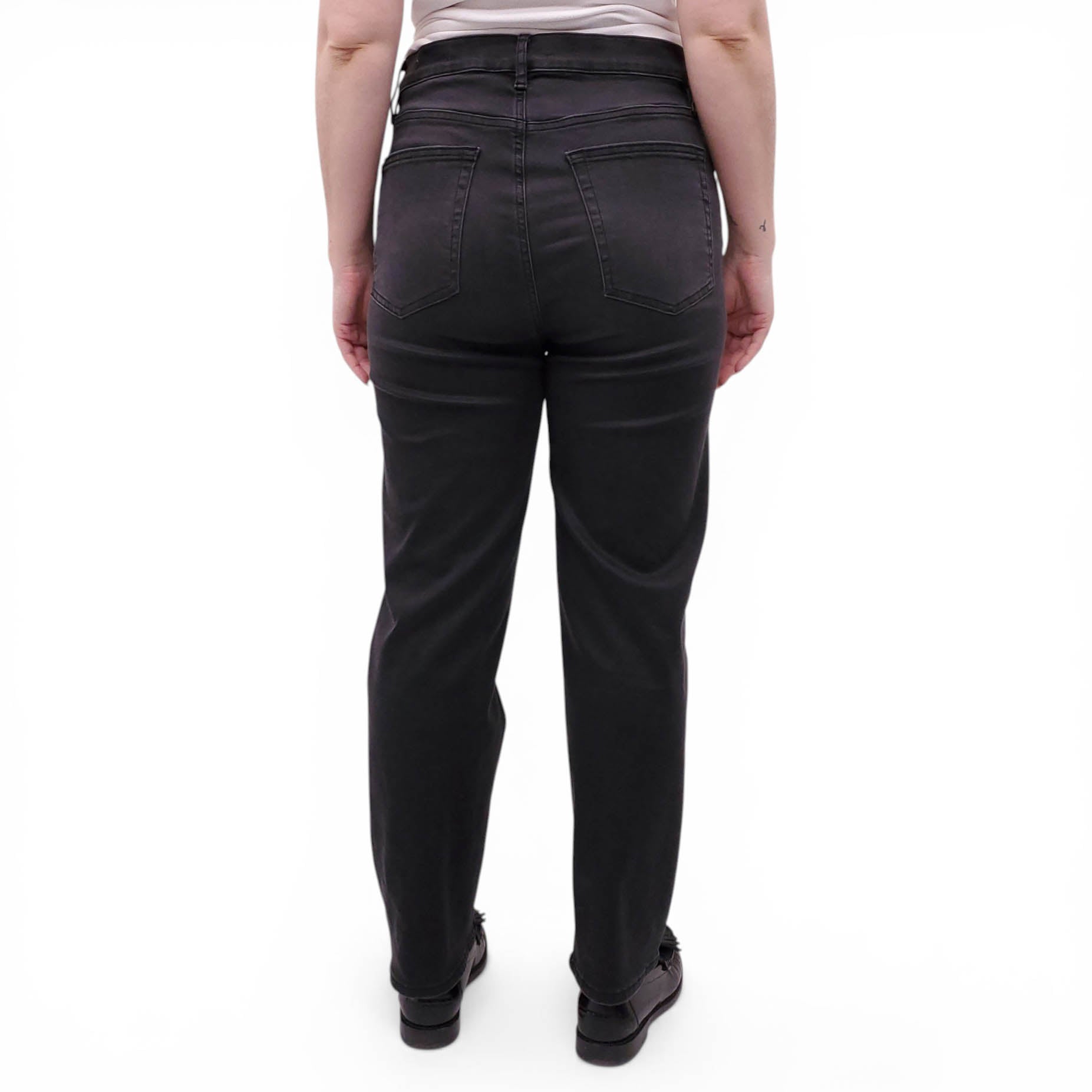 FRAME BLACK 'LE SLEEK STRAIGHT' JEANS - SIZE 31