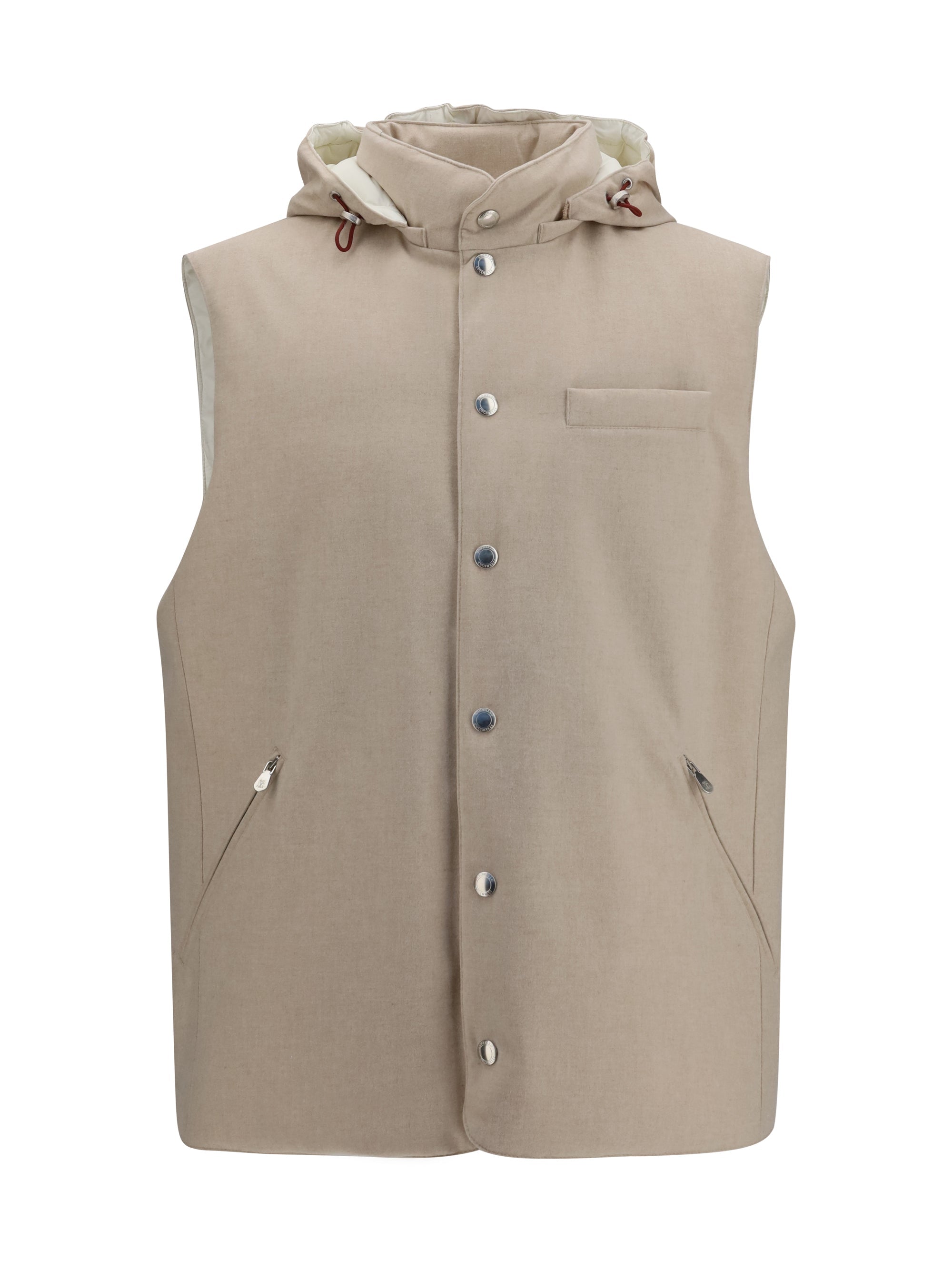 Brunello Cucinelli Men Wool Down Vest