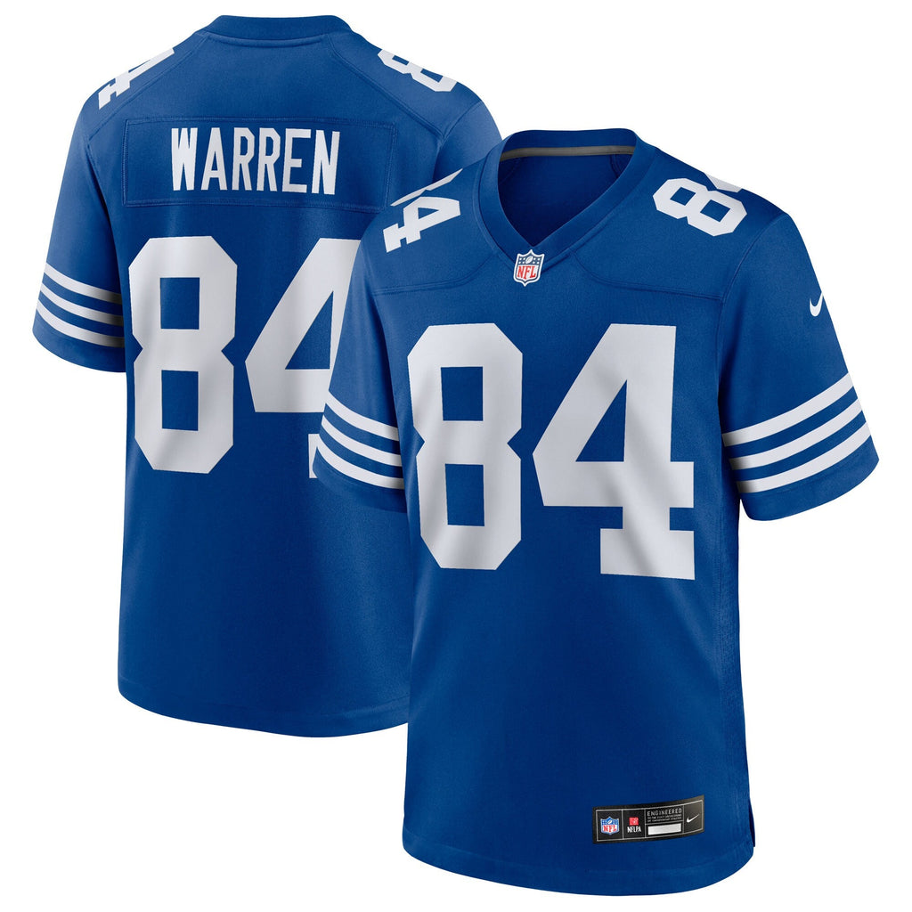 Indianapolis Colts Tyler Warren Royal Alternate Game Jersey