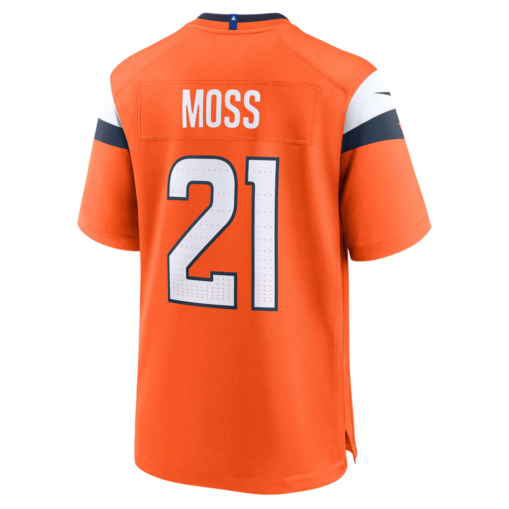 Denver Broncos Riley Moss Orange Team Game Jersey