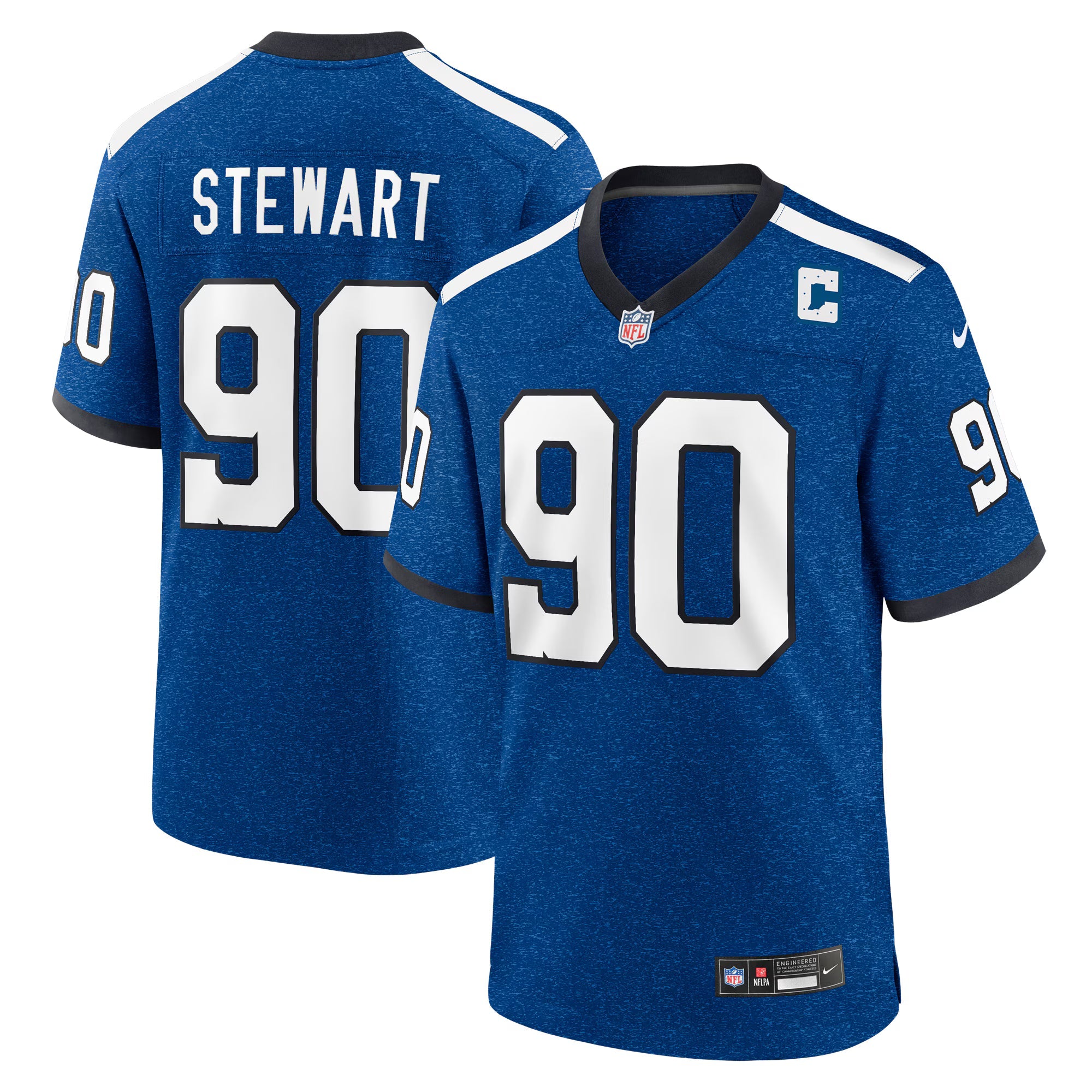 Indianapolis Colts Grover Stewart Blue Alternate Game Jersey