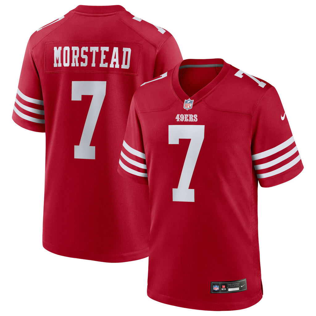 San Francisco 49ers Thomas Morstead Scarlet Team Game Jersey