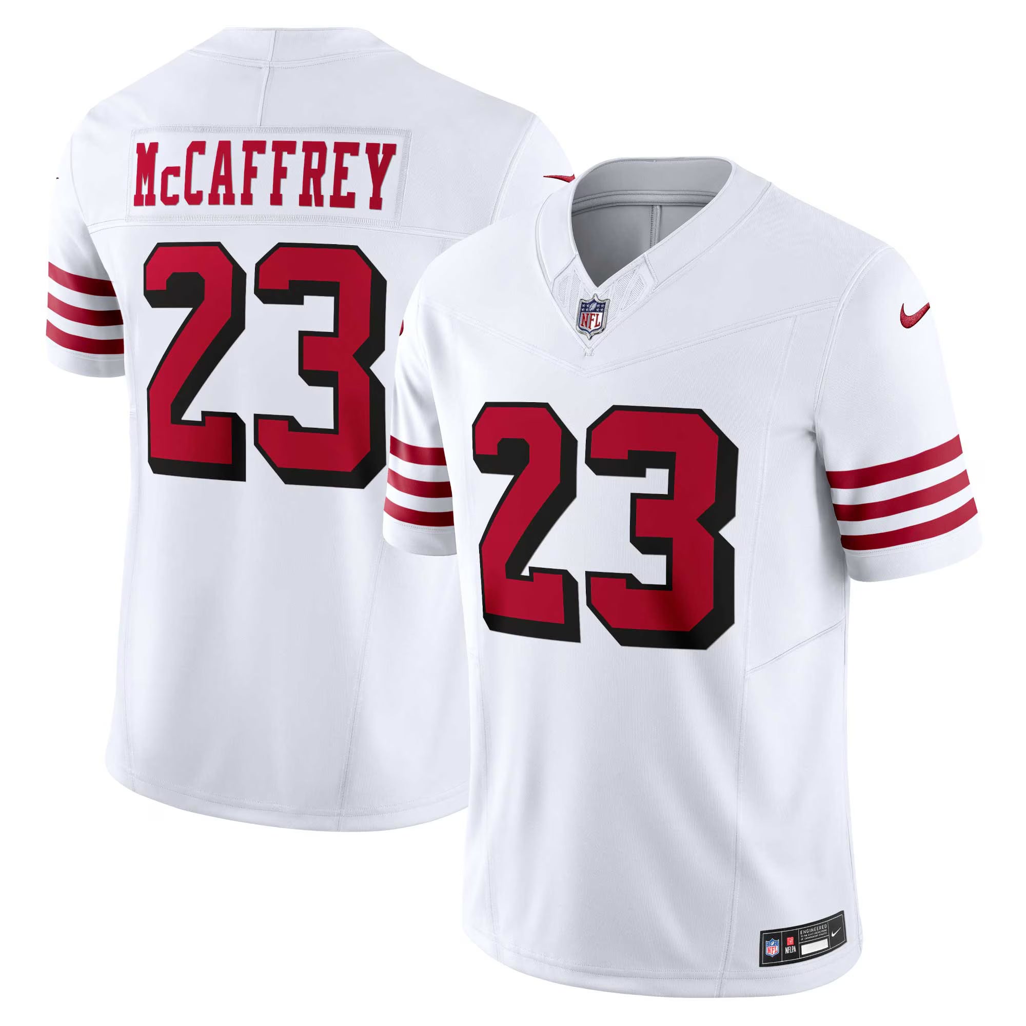 San Francisco 49ers Christian McCaffrey White Vapor F.U.S.E. Limited 2nd Alternate Jersey