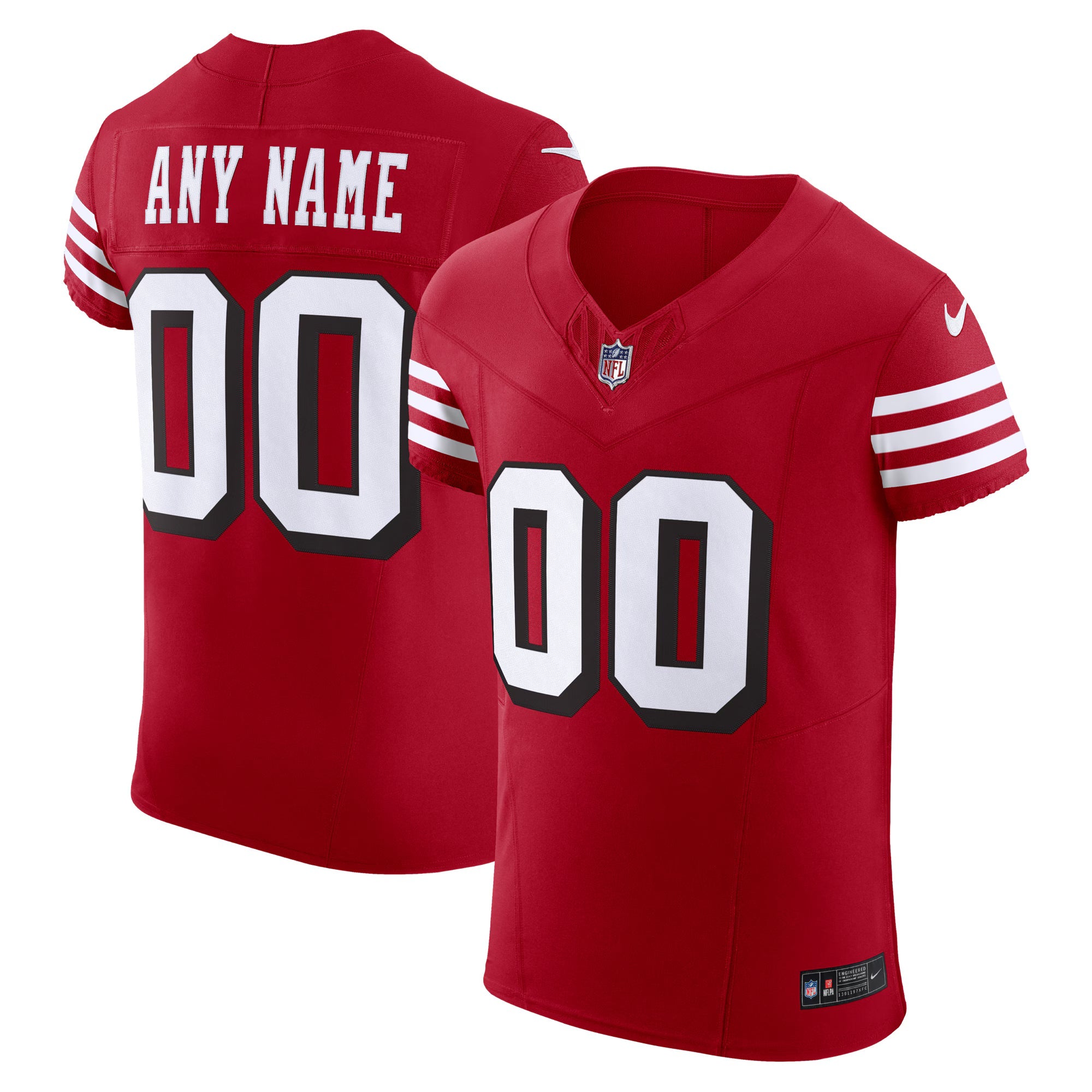 San Francisco 49ers Scarlet Alternate Vapor F.U.S.E. Elite Custom Jersey