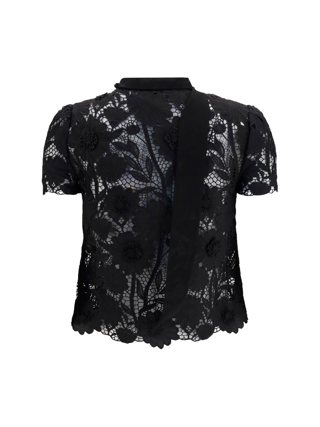 Self-Portrait Women Tie-Neck Top