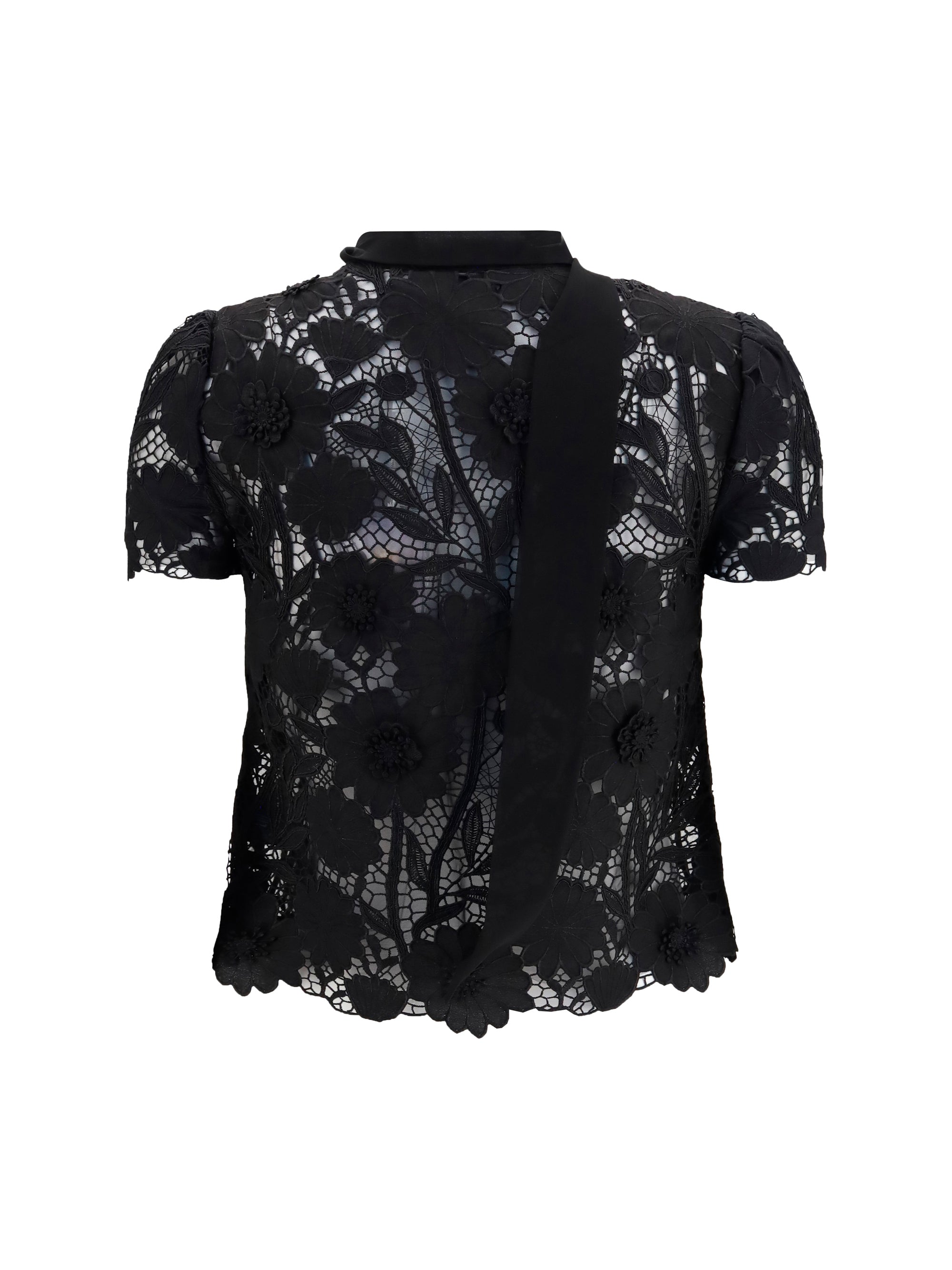 Self-Portrait Women Tie-Neck Top