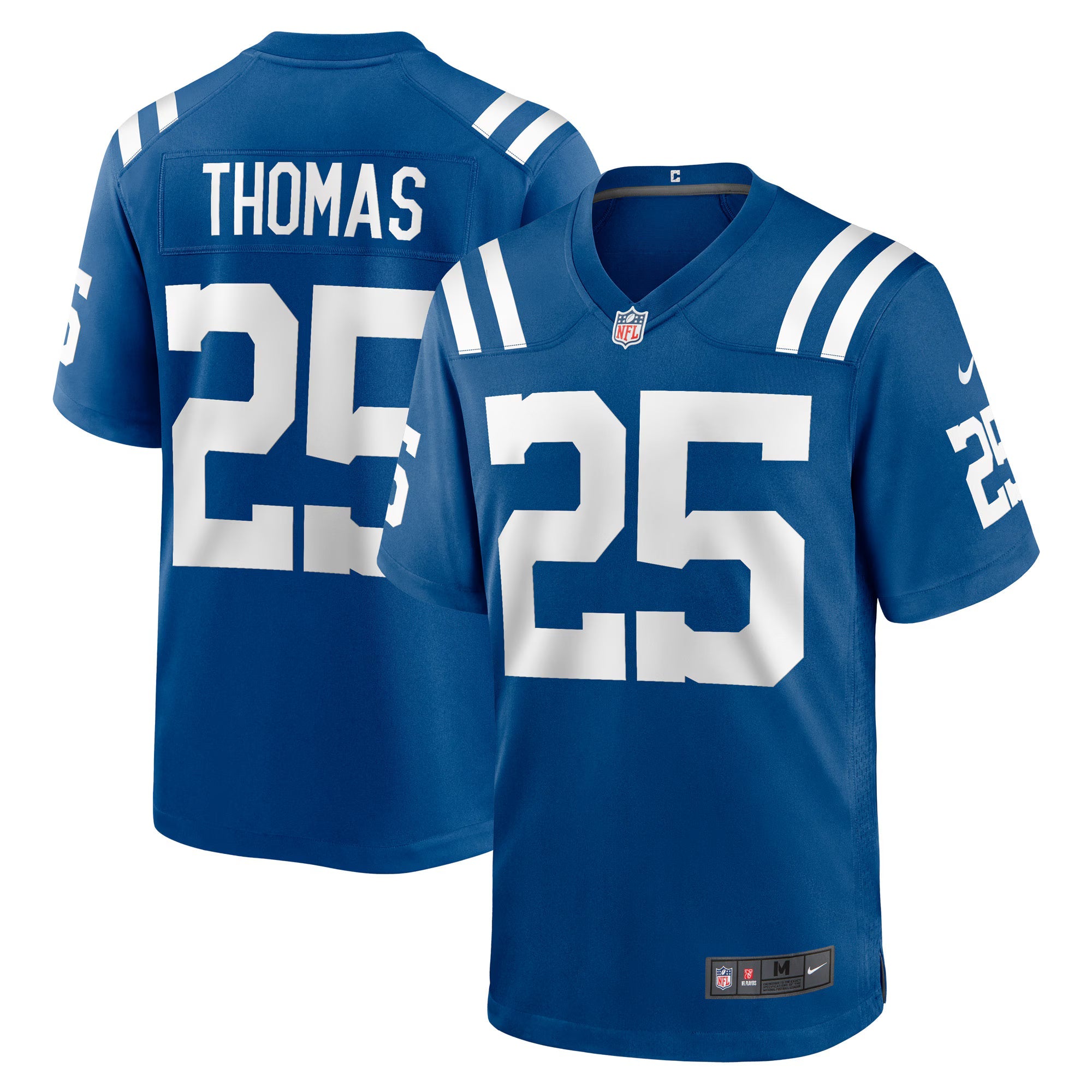 Indianapolis Colts Rodney Thomas Royal Player Game Jersey