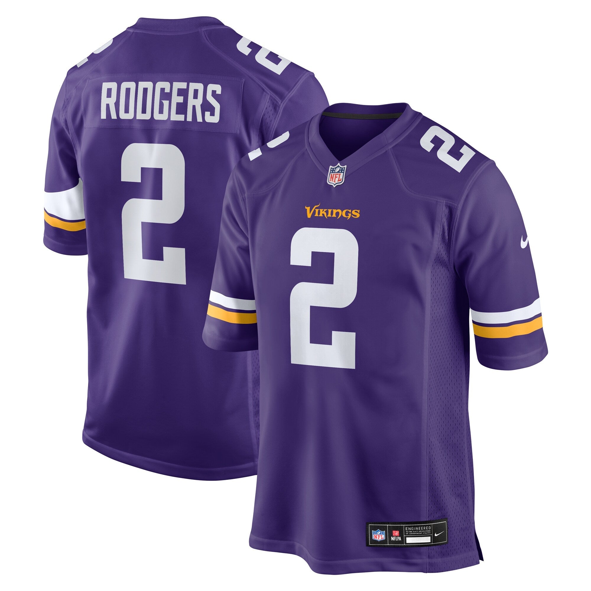 Minnesota Vikings Isaiah Rodgers Purple Team Game Jersey