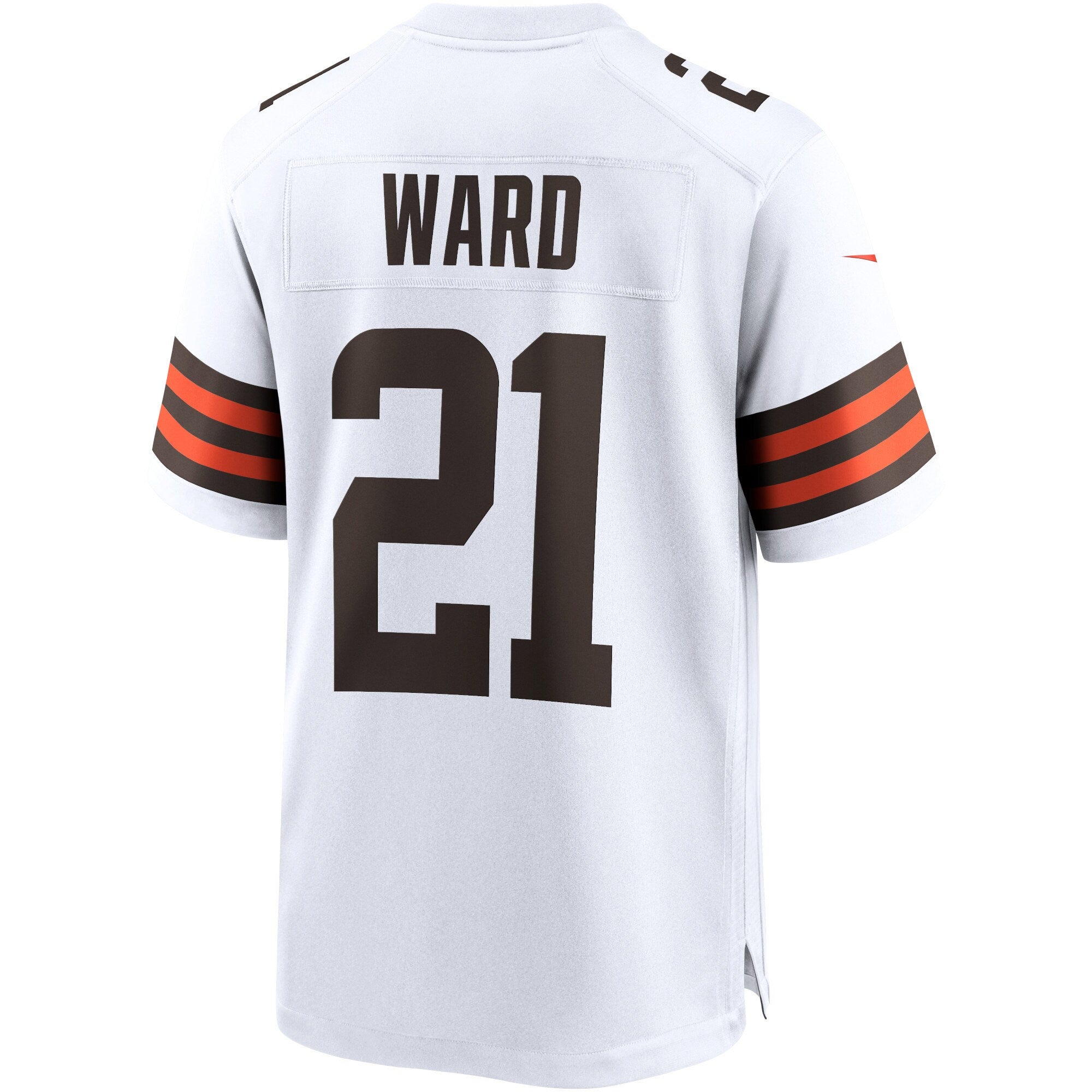 Cleveland Browns Denzel Ward White Game Jersey