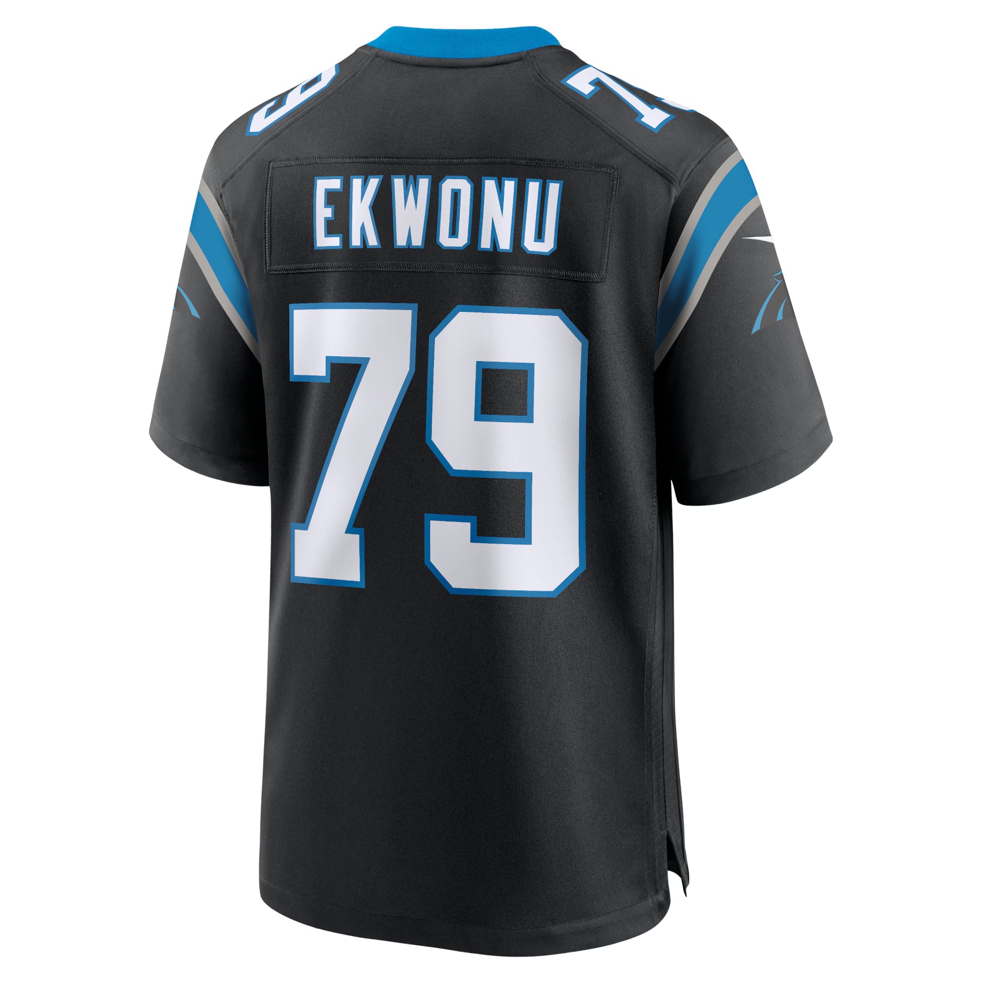 Carolina Panthers Ikem Ekwonu Black Game Jersey