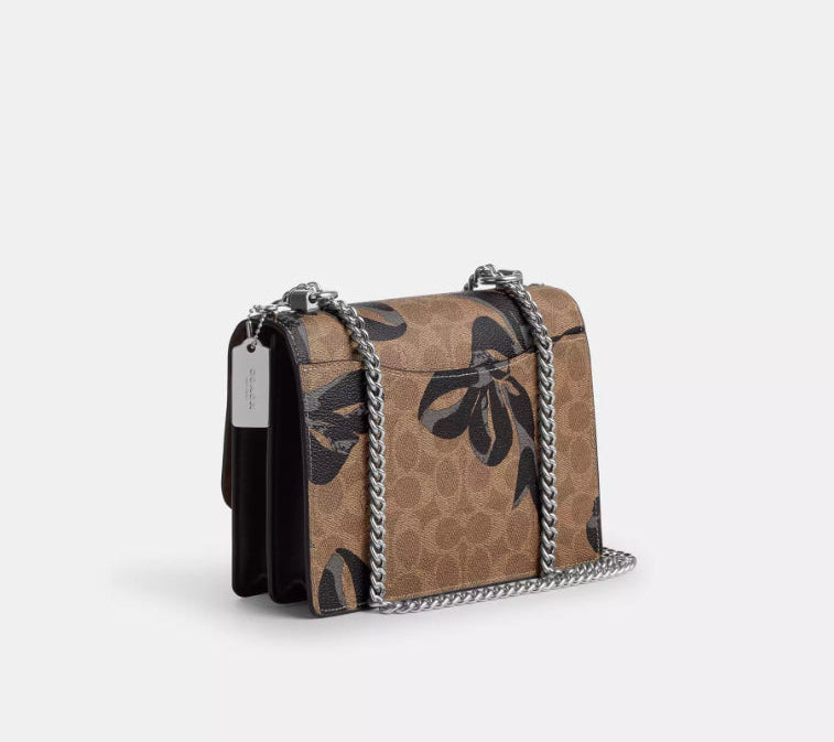 NWT Coach Medium Klare Crossbody Bag In Signature Canvas With Bow Print
