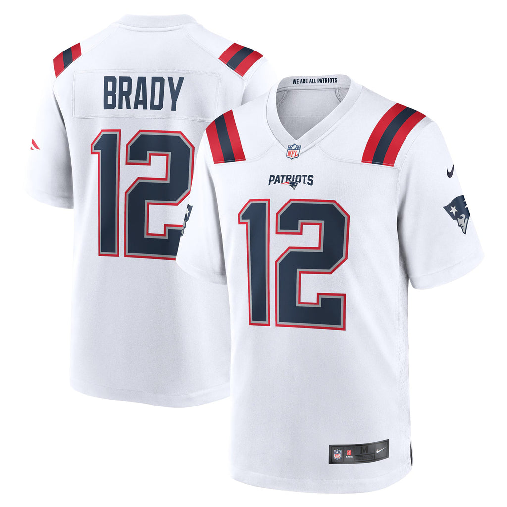 New England Patriots Tom Brady White Retired Game Jersey