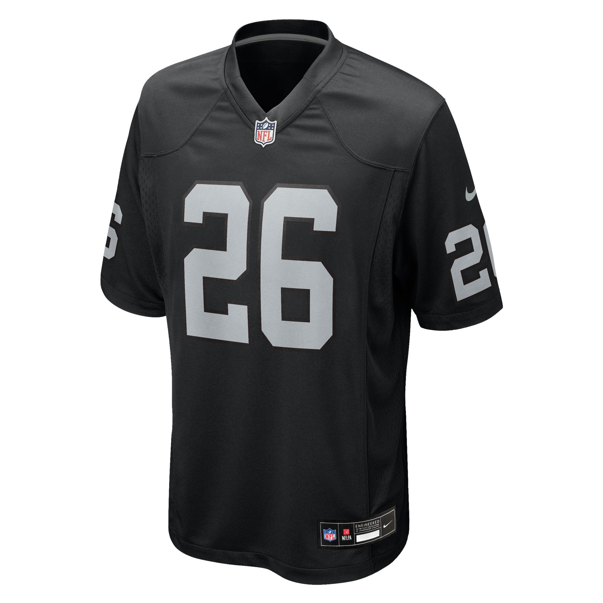 Las Vegas Raiders Darien Porter Black Team Game Jersey