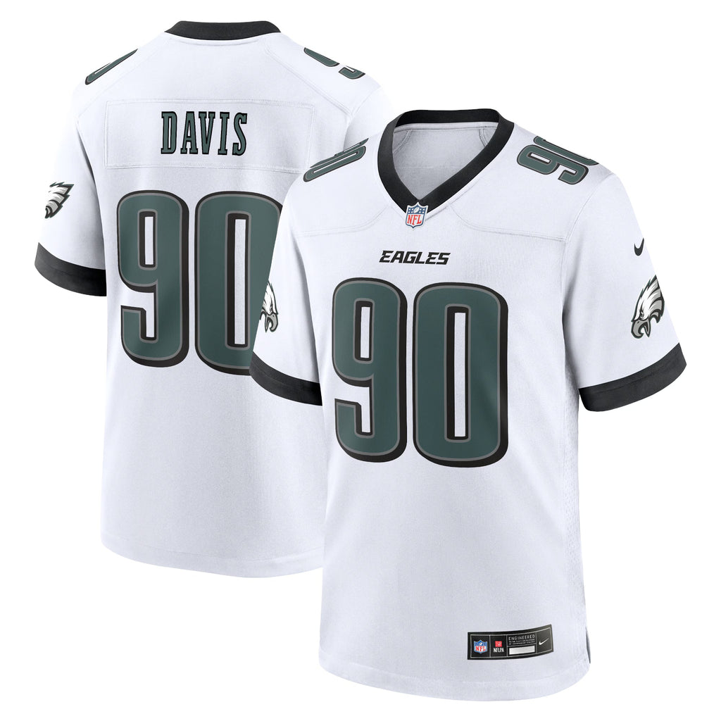Philadelphia Eagles Jordan Davis White White Game Jersey