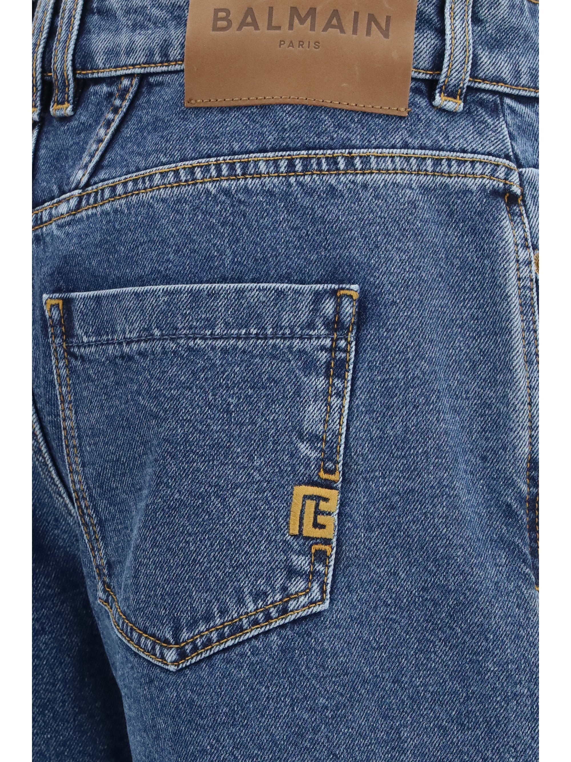 Balmain Women Straight Wide-Leg Jeans