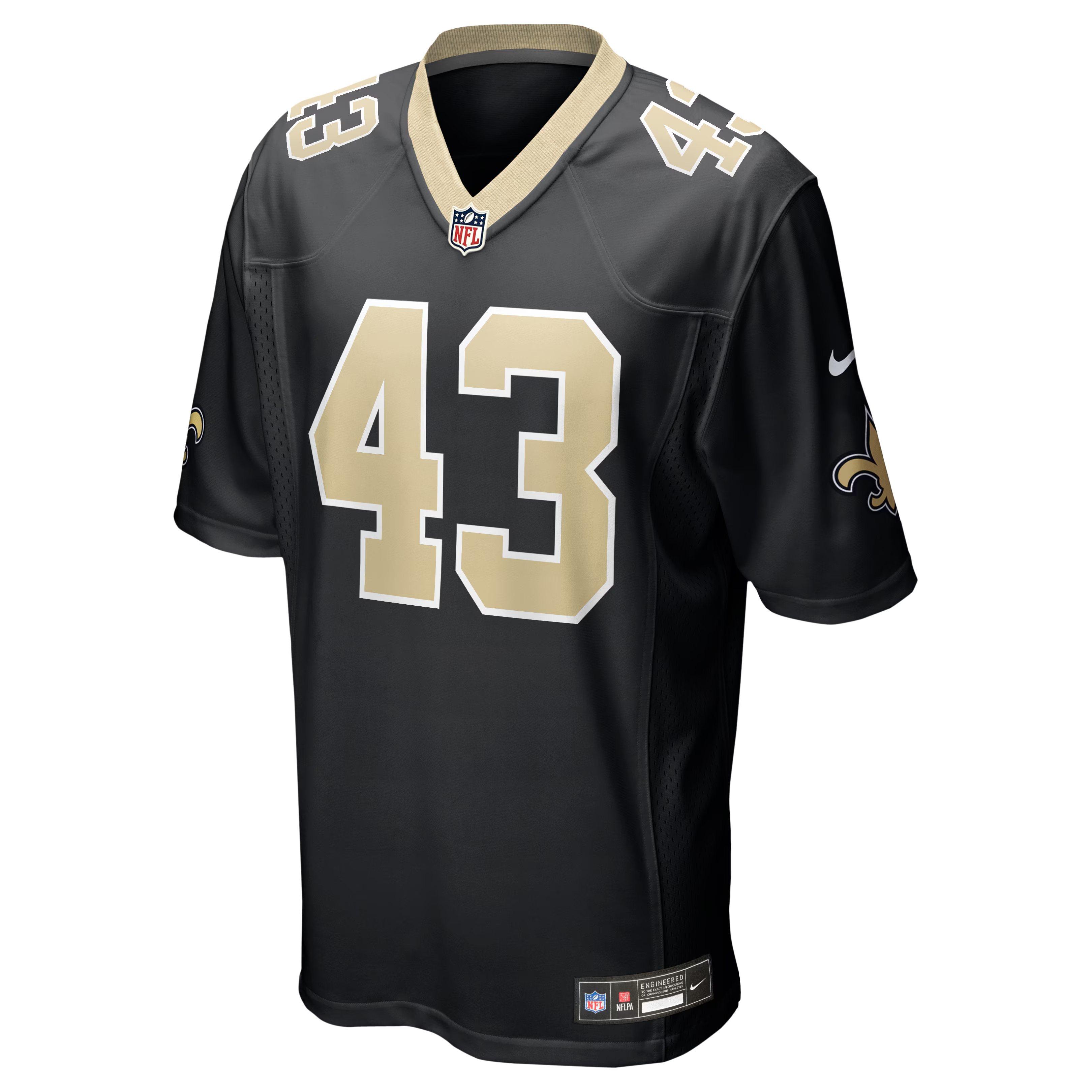 New Orleans Saints Michael Davis Black Team Game Jersey
