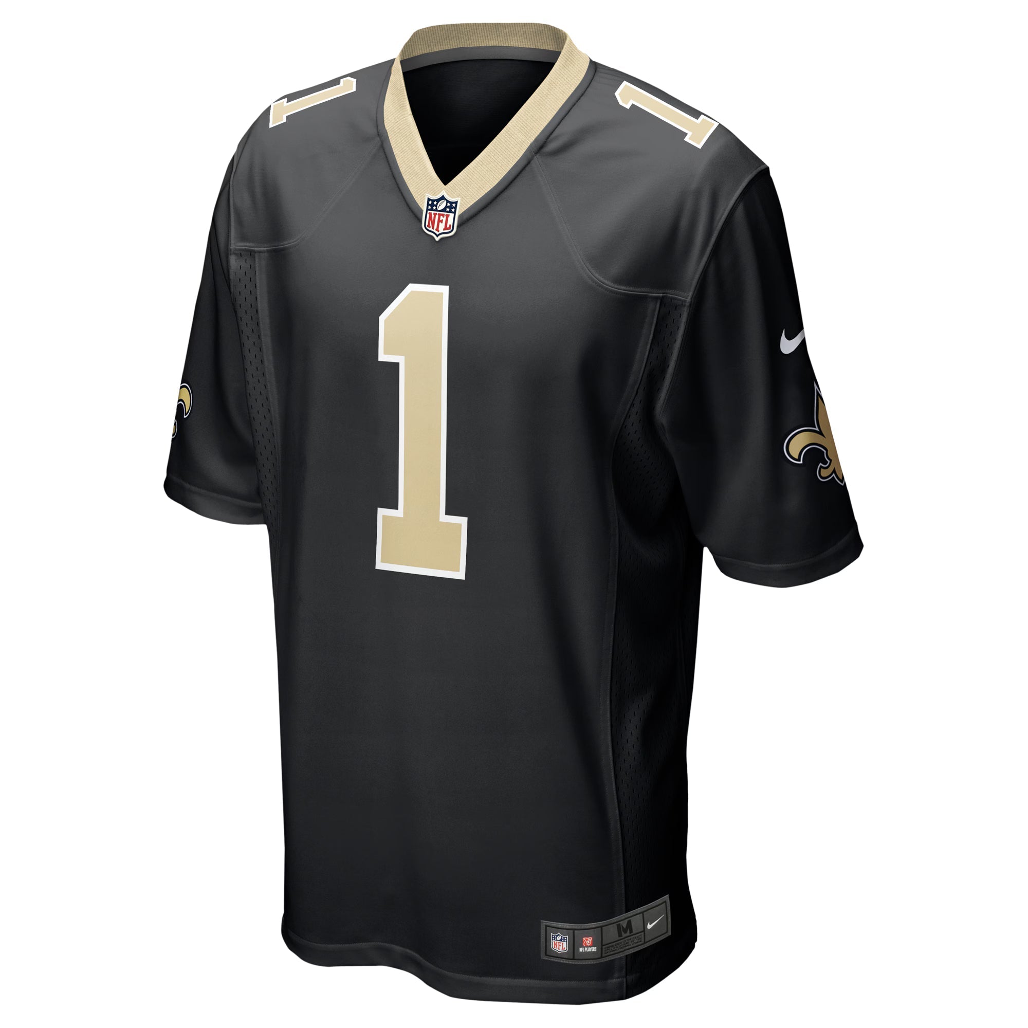 New Orleans Saints Alontae Taylor Black Team Game Jersey