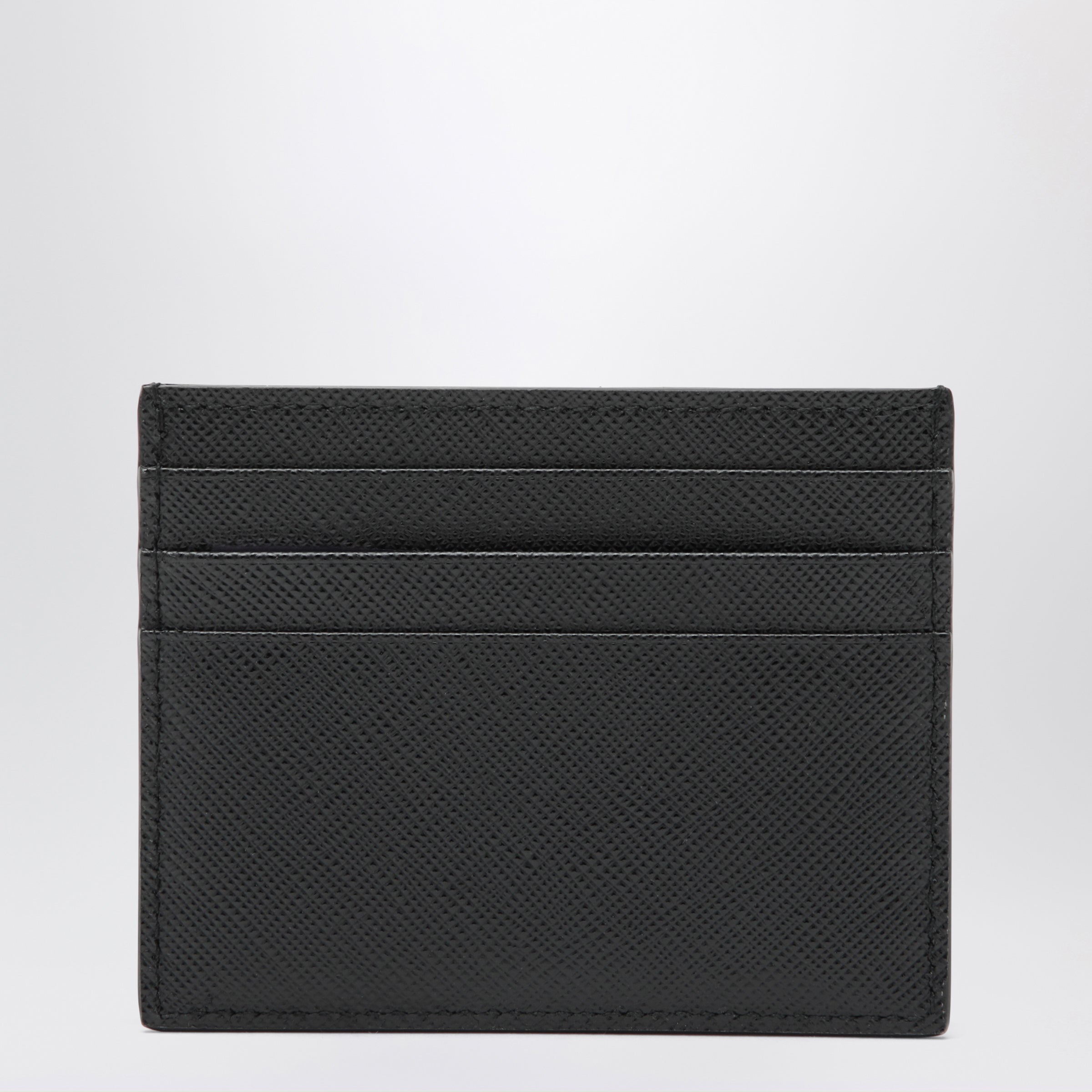 Prada Black Saffiano Card Holder Women