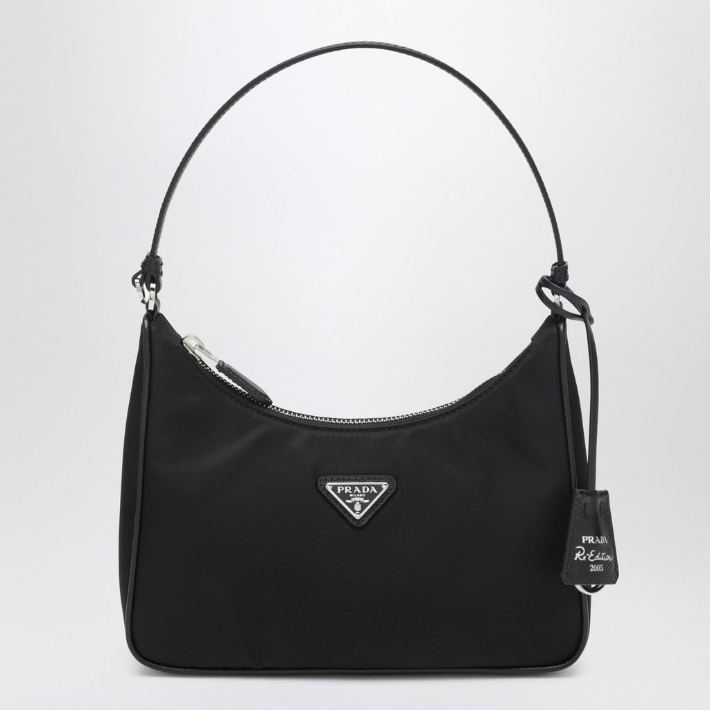 Prada Re-Edition 2005 Mini Bag In Black Re-Nylon And Saffiano Leather Women