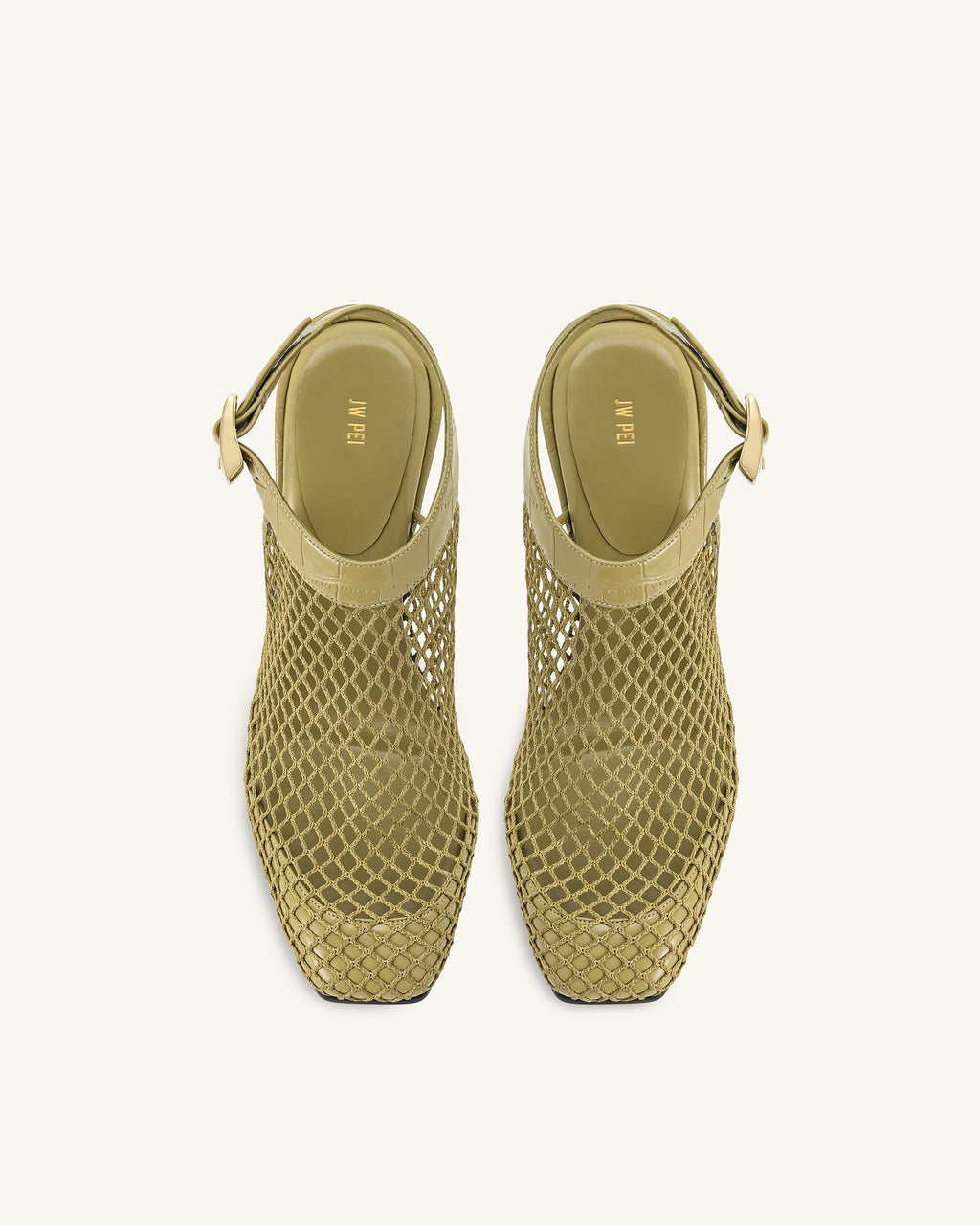 Genesis Heeled Sandals - Olive Green