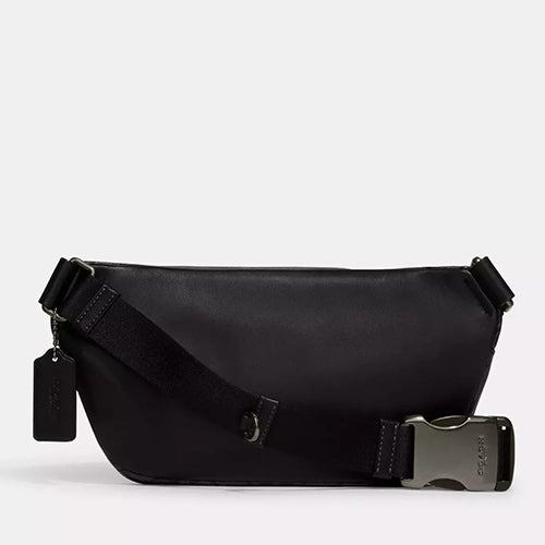 NWT Coach Unisex Elias Belt Bag In Signature Canvas & Leather