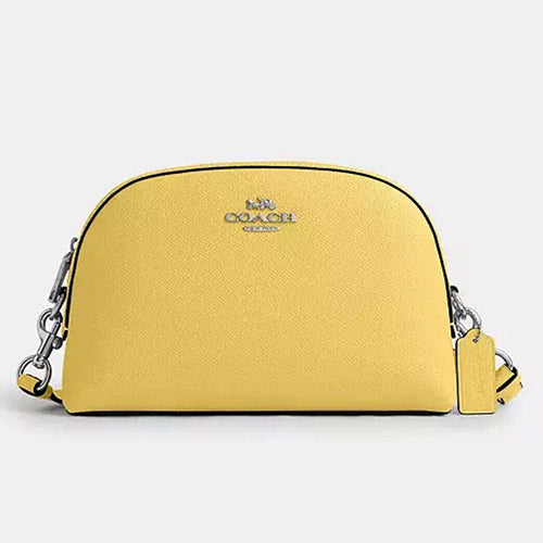 NWT Coach Madi Crossbody In Leather-Medium Bag In Silver/Daisy
