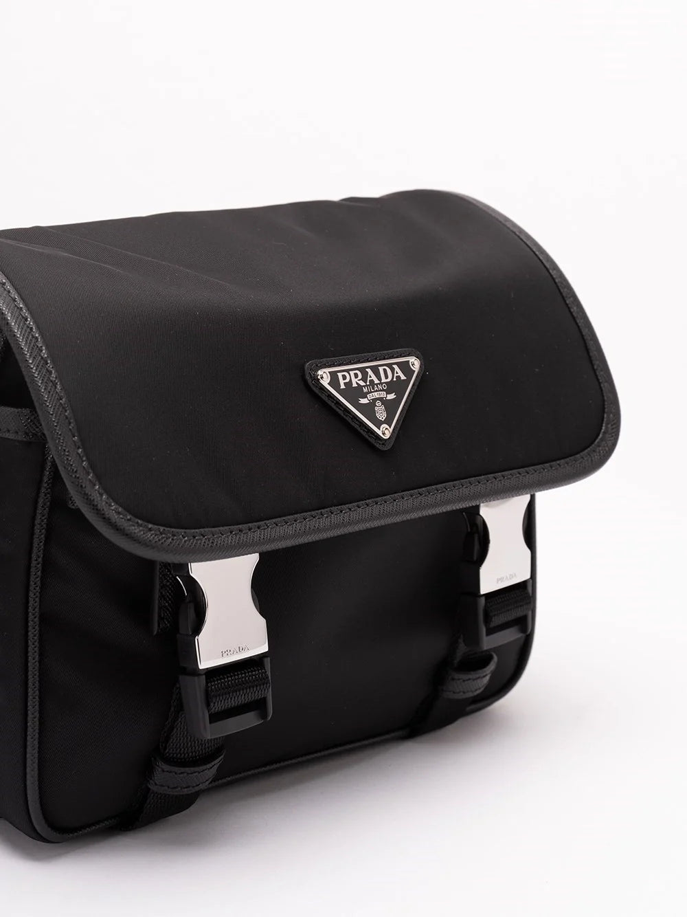 Prada Men Re-Nylon And Saffiano Leather Shoulder Bag