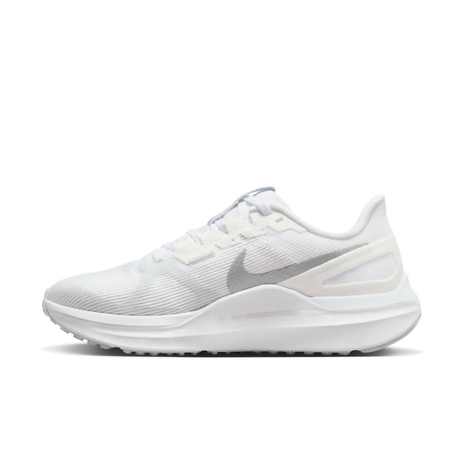 Women's Structure 25 Staility Running Shoes In White/metallic Silver