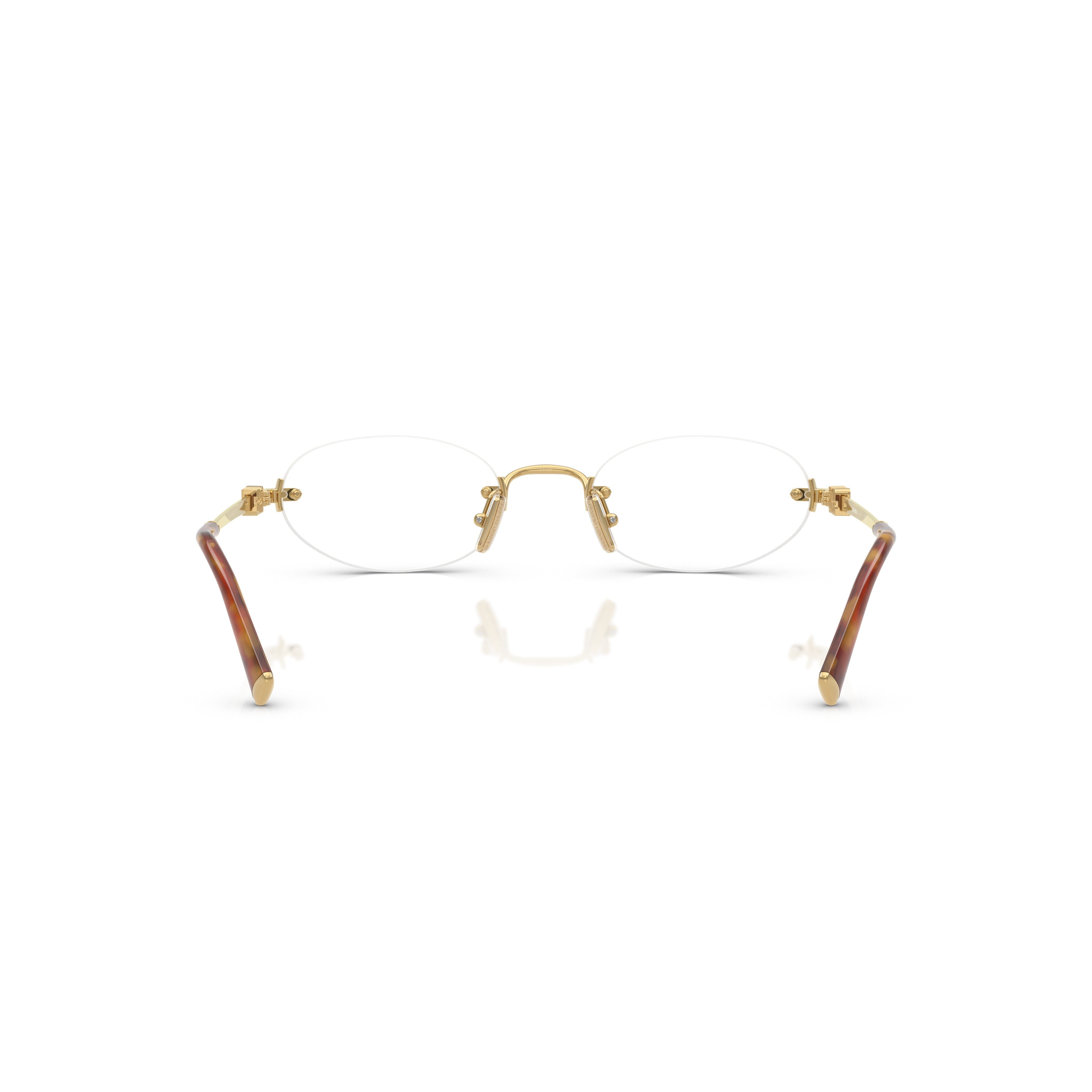 0mu 53wv Rimless Oval Sunglasses