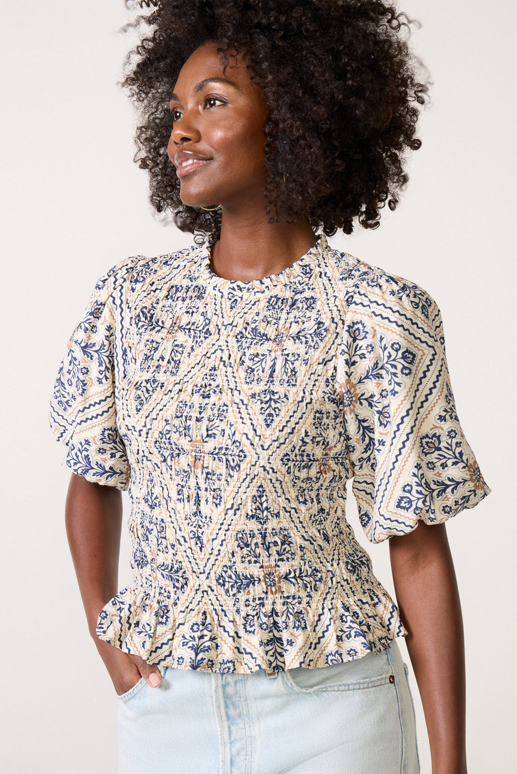 Women's Mina Smocked Blouse