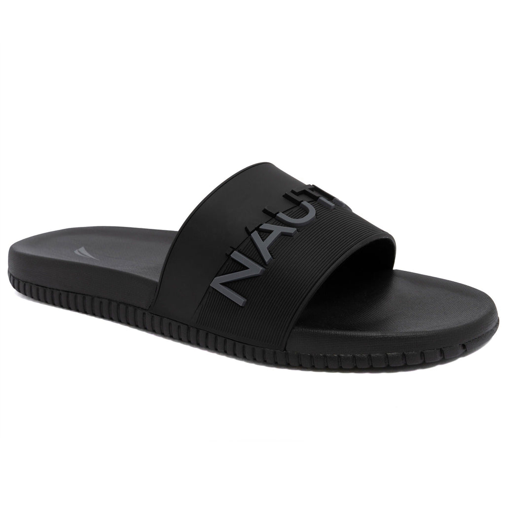 Nautica Mens Logo Slide Sandal