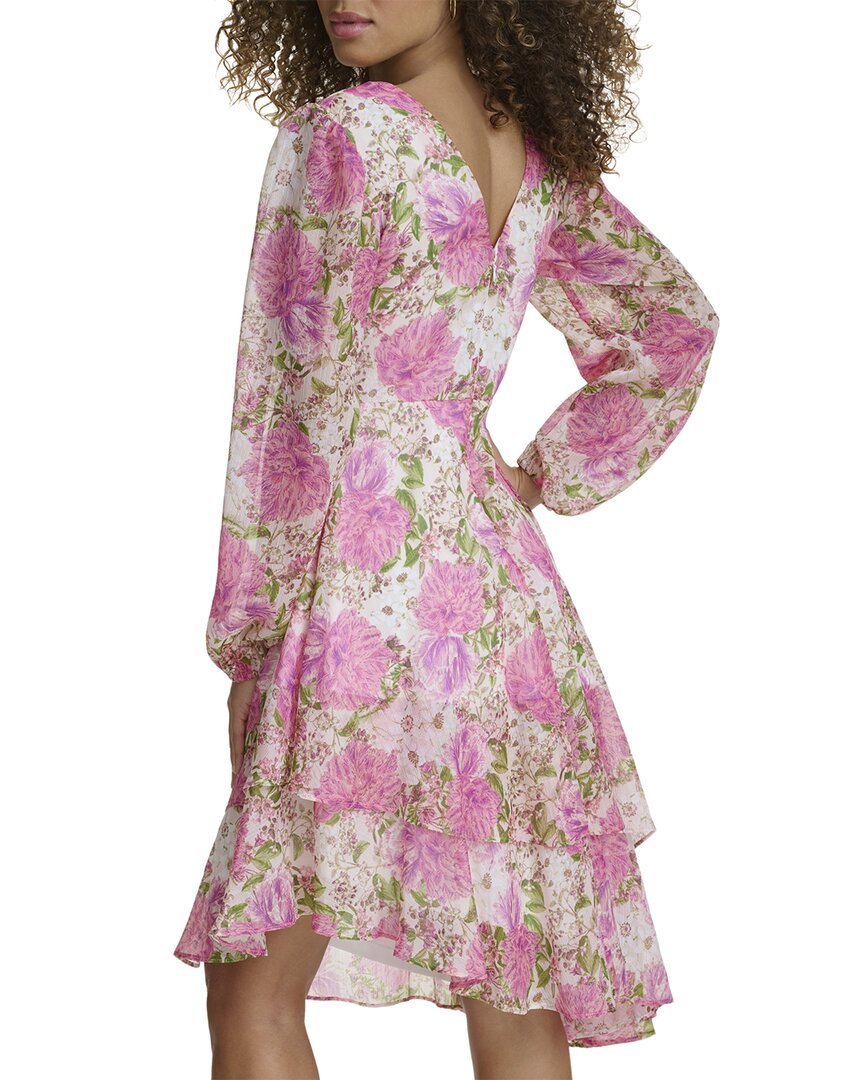 Siena Printed Shimmer Yoryu Midi Dress