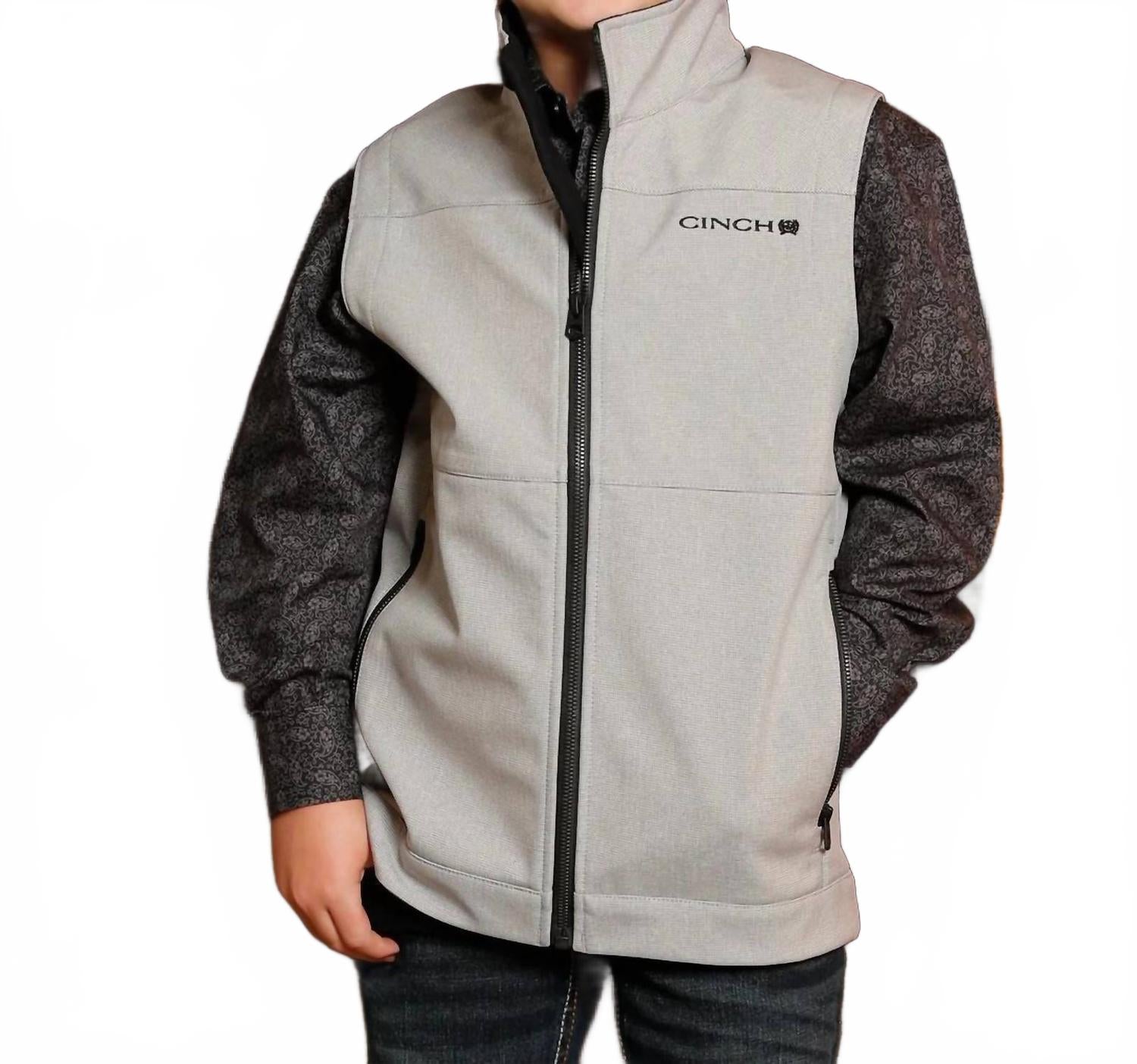 Bonded Vest In Grey