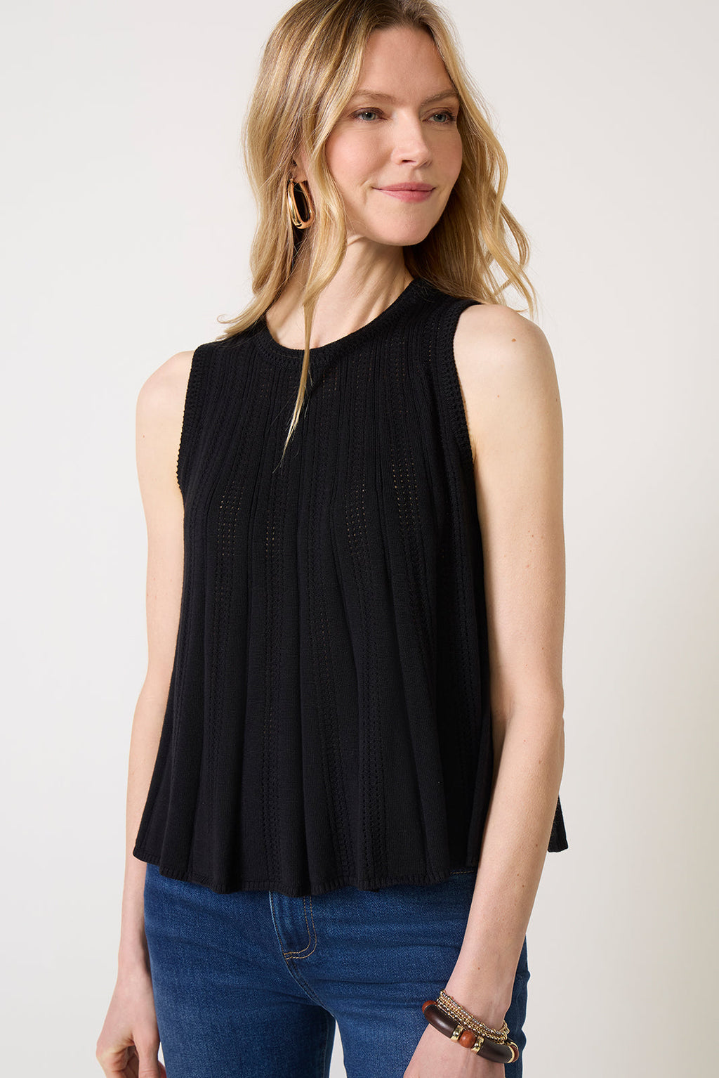 Women's Mira Swing Hem Crew Tank Top