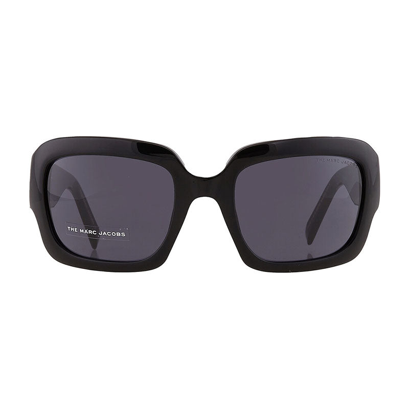 Marc Jacobs Sunglasses Square Full Rim, Black Frame And Grey Lens Marc574/s0807Ir