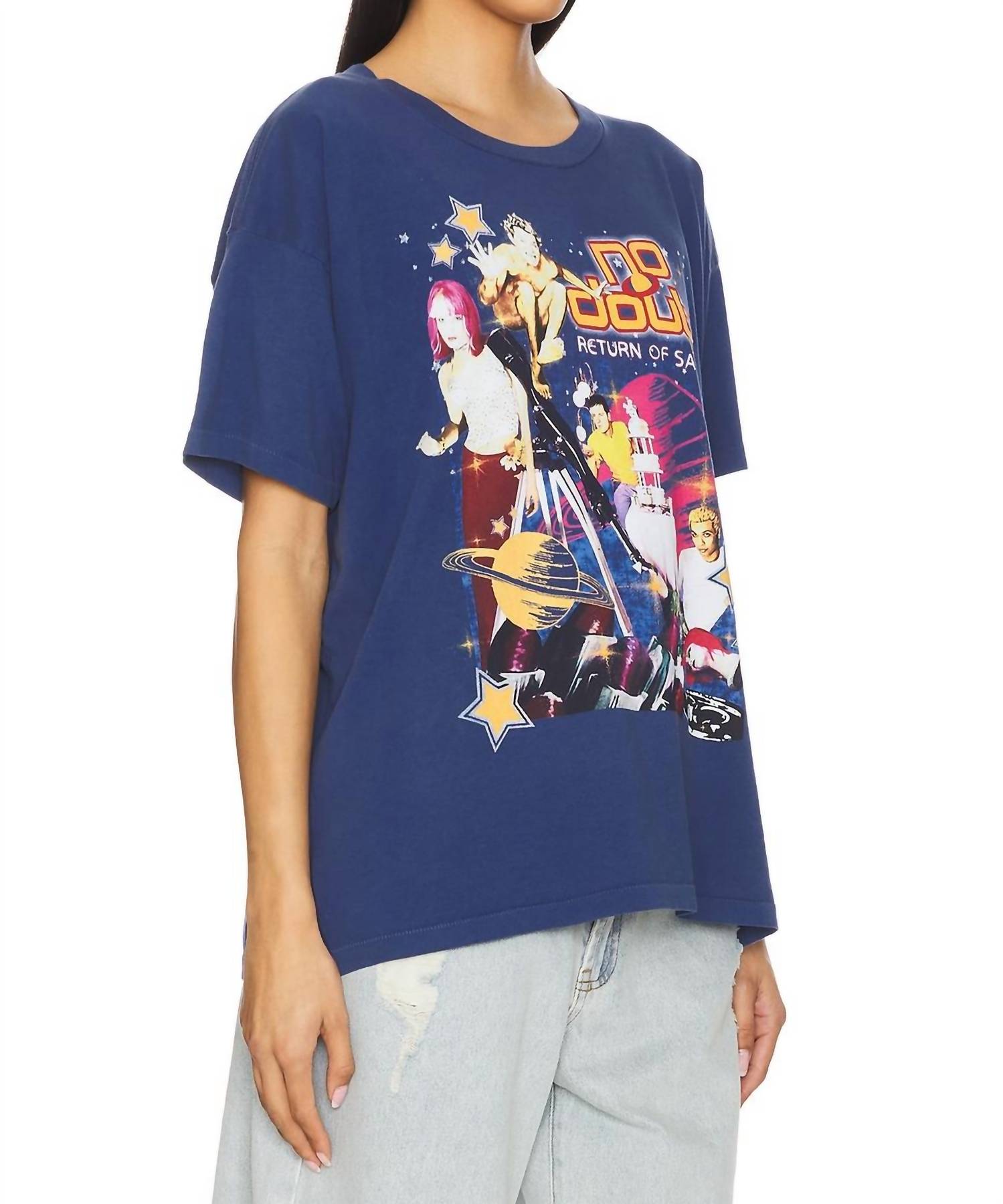 No Doubt Return Of Saturn Collage Merch Tee In Washed Indigo