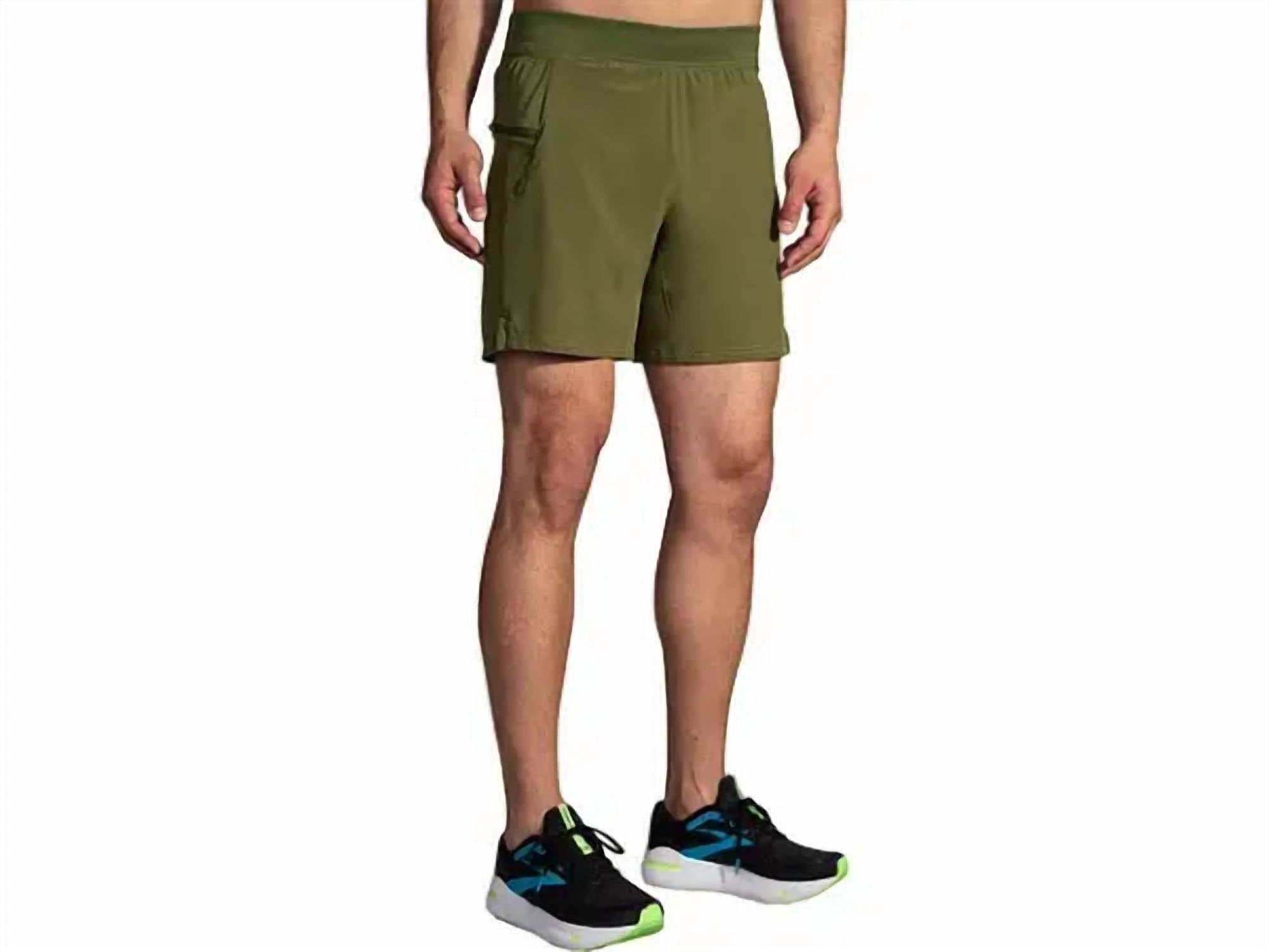 Sherpa 7" 2-In-1 Shorts In Carbon Green