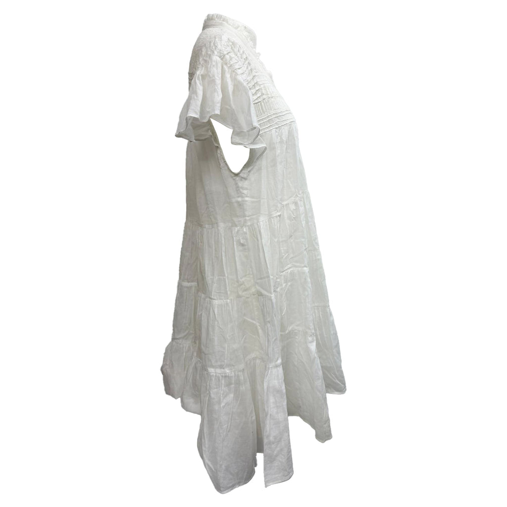 Isabel Marant Etoile Lanikaye Mini Dress in White Cotton