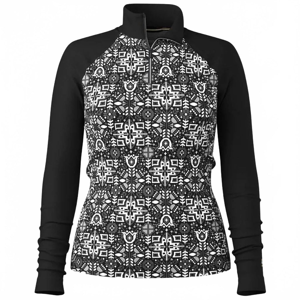 Thermal Merino 1/4 Zip Top In Black Decor