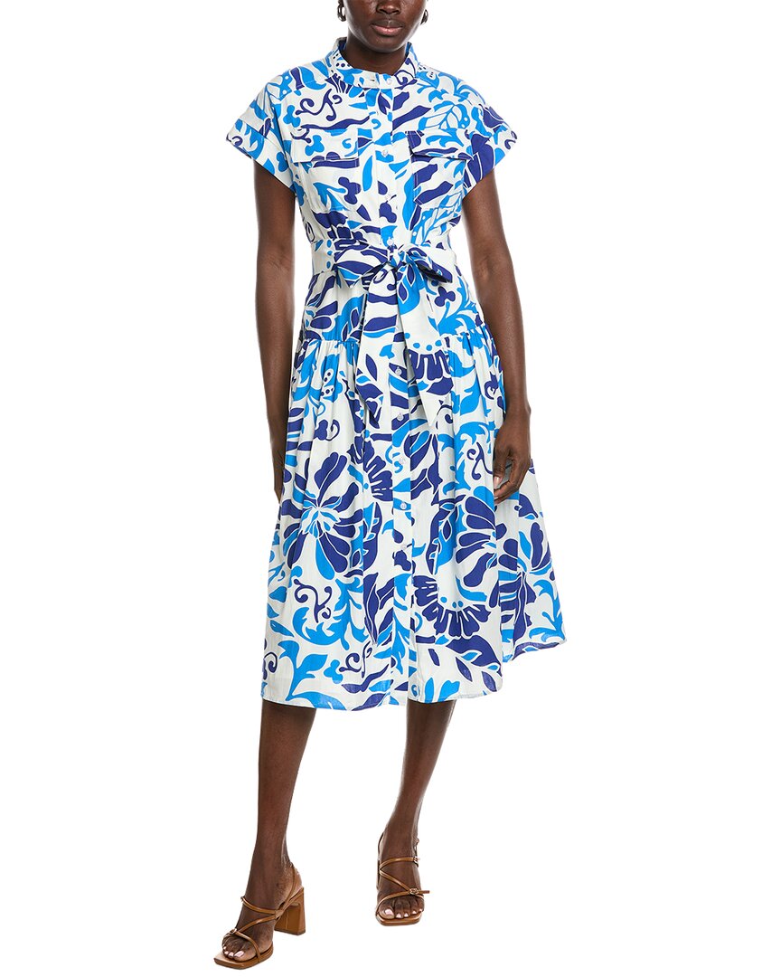 Gracia Floral Seaport Midi Dress