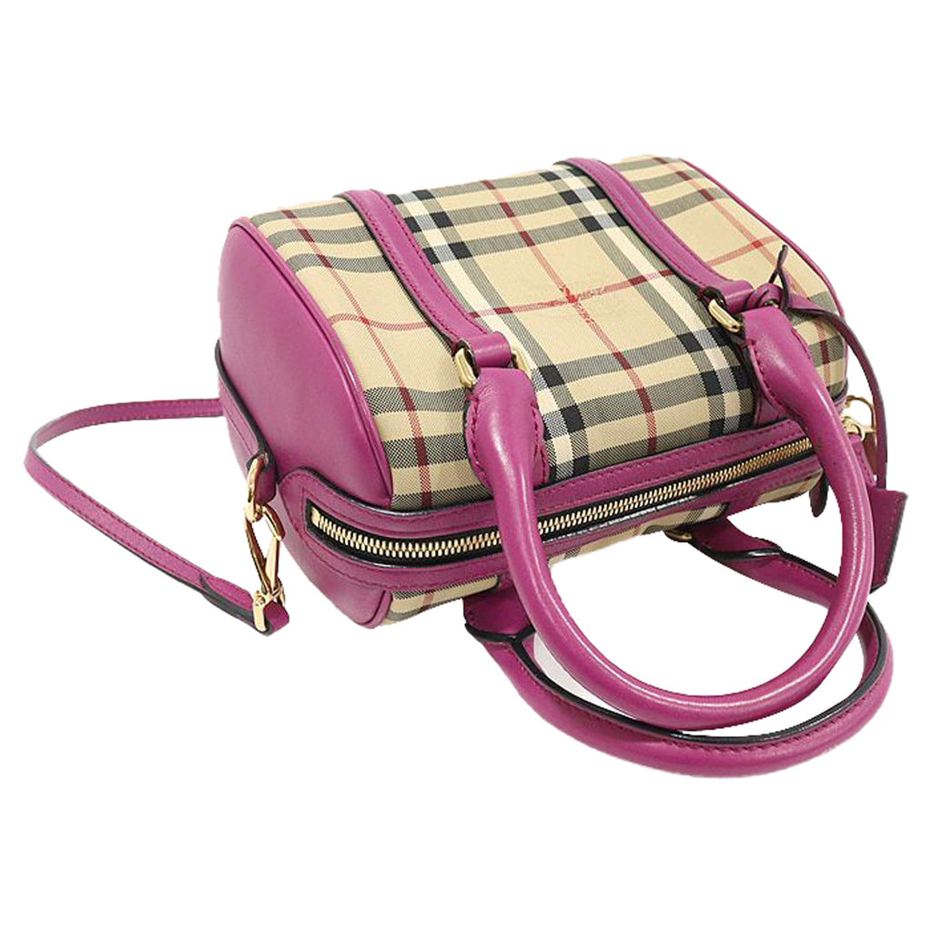 Horspberry Check Canvas Alchester Convertible Satchel Small