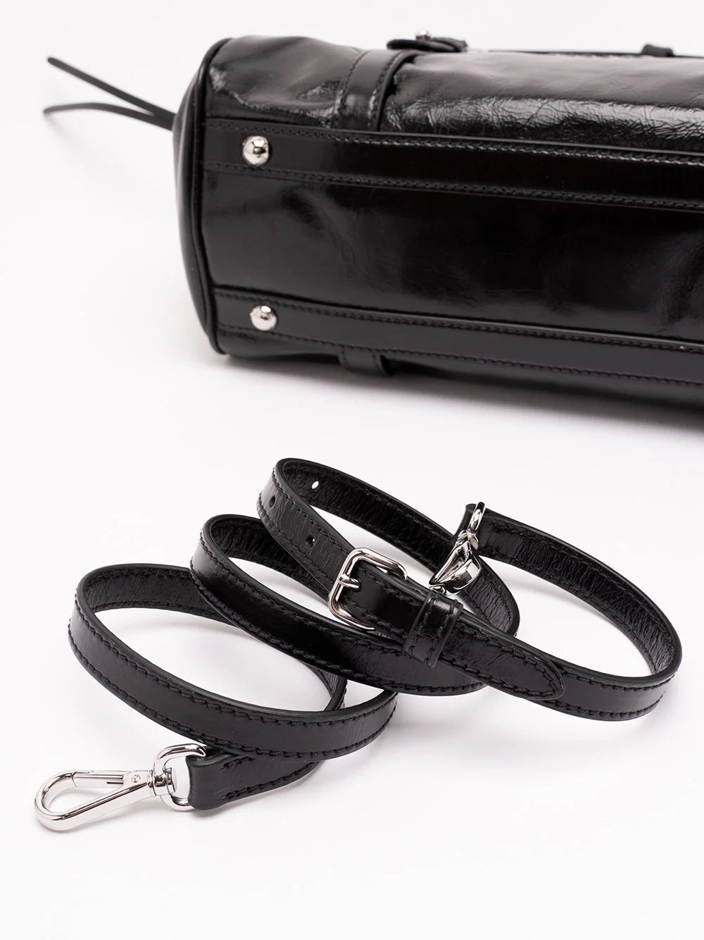 Miu Miu Women Shiny Leather Handbag