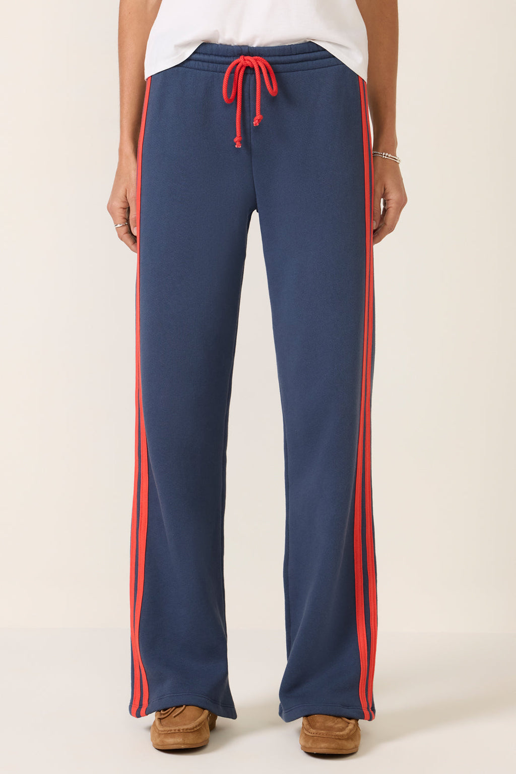 Women's Solid Wide Leg Track Pants