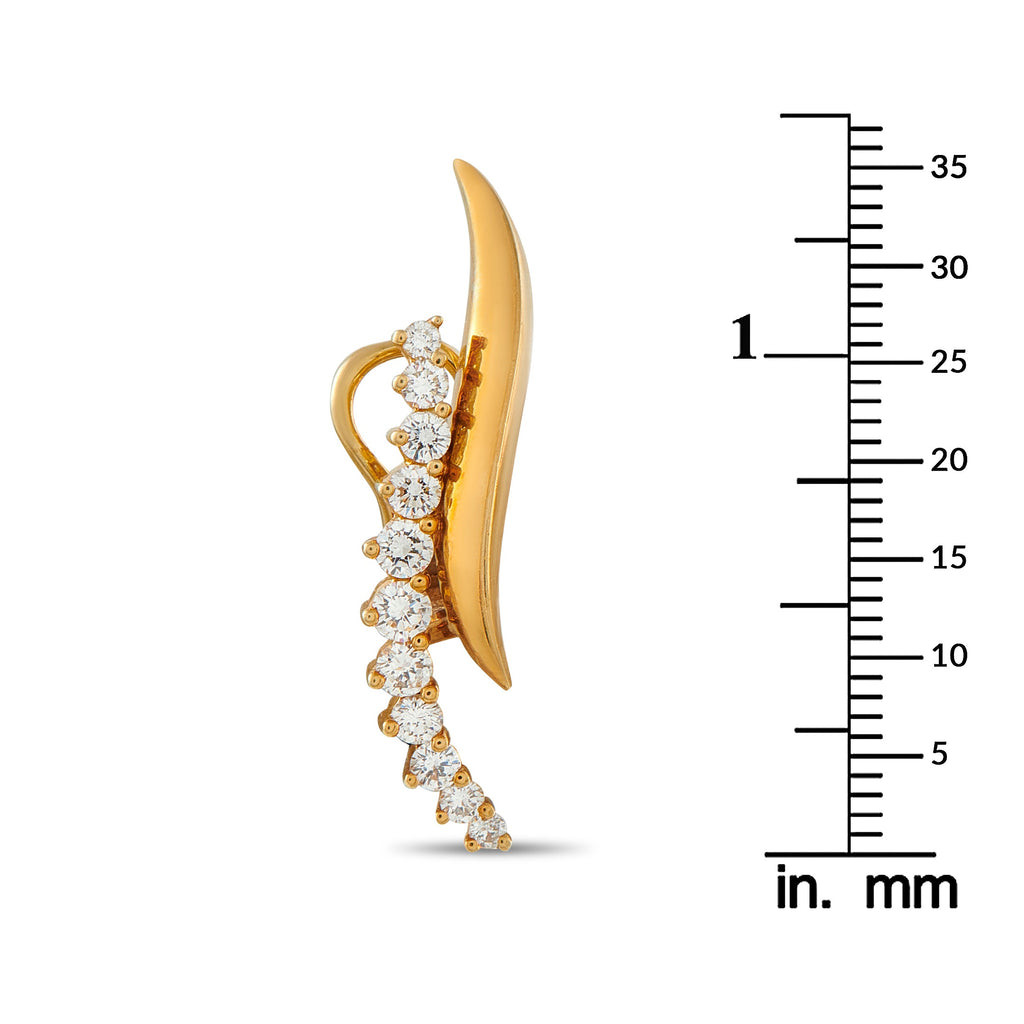 Jose Hess 18K Yellow Gold Diamond Clip-On Earrings JH32-041326