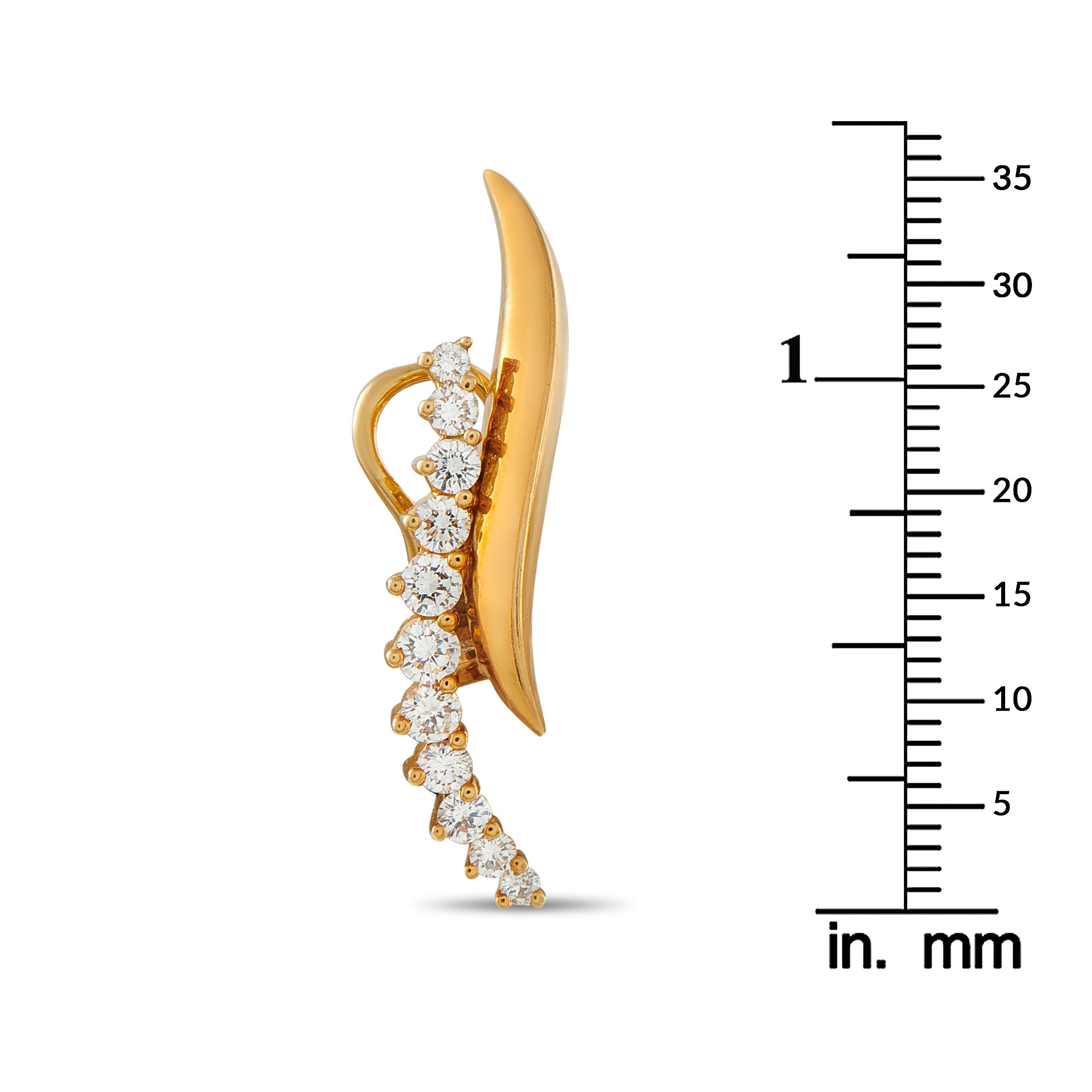 Jose Hess 18K Yellow Gold Diamond Clip-On Earrings JH32-041326