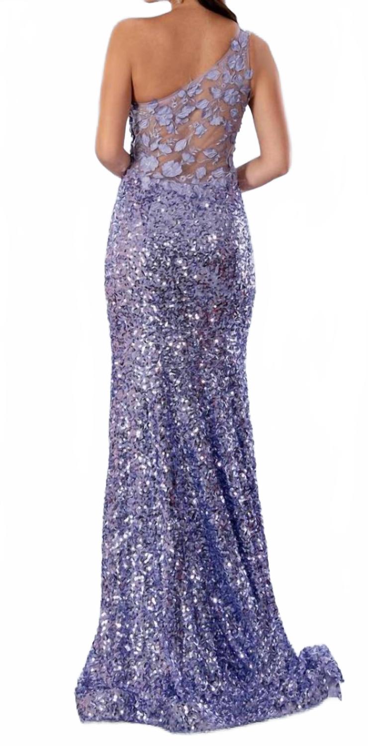 Mermaid Formal Evening Gown In Lilac