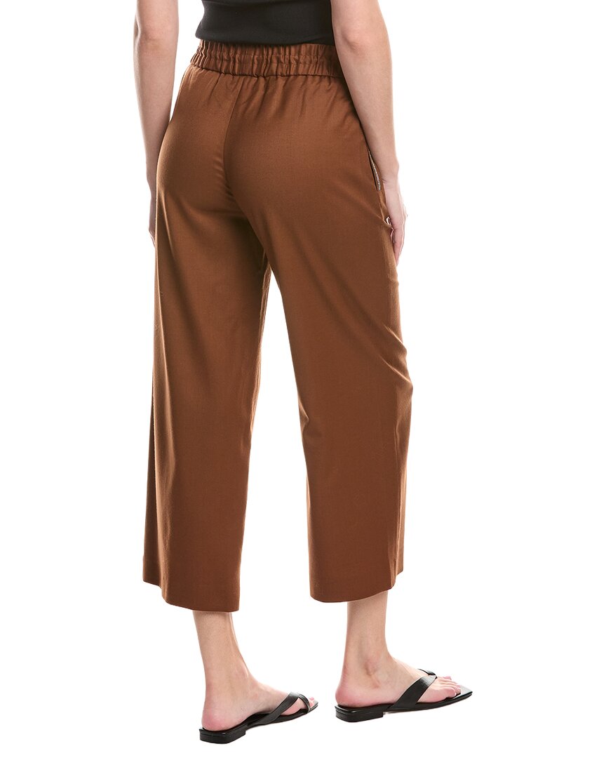Fabiana Filippi Loose Fit Cropped Wool-Blend Trouser