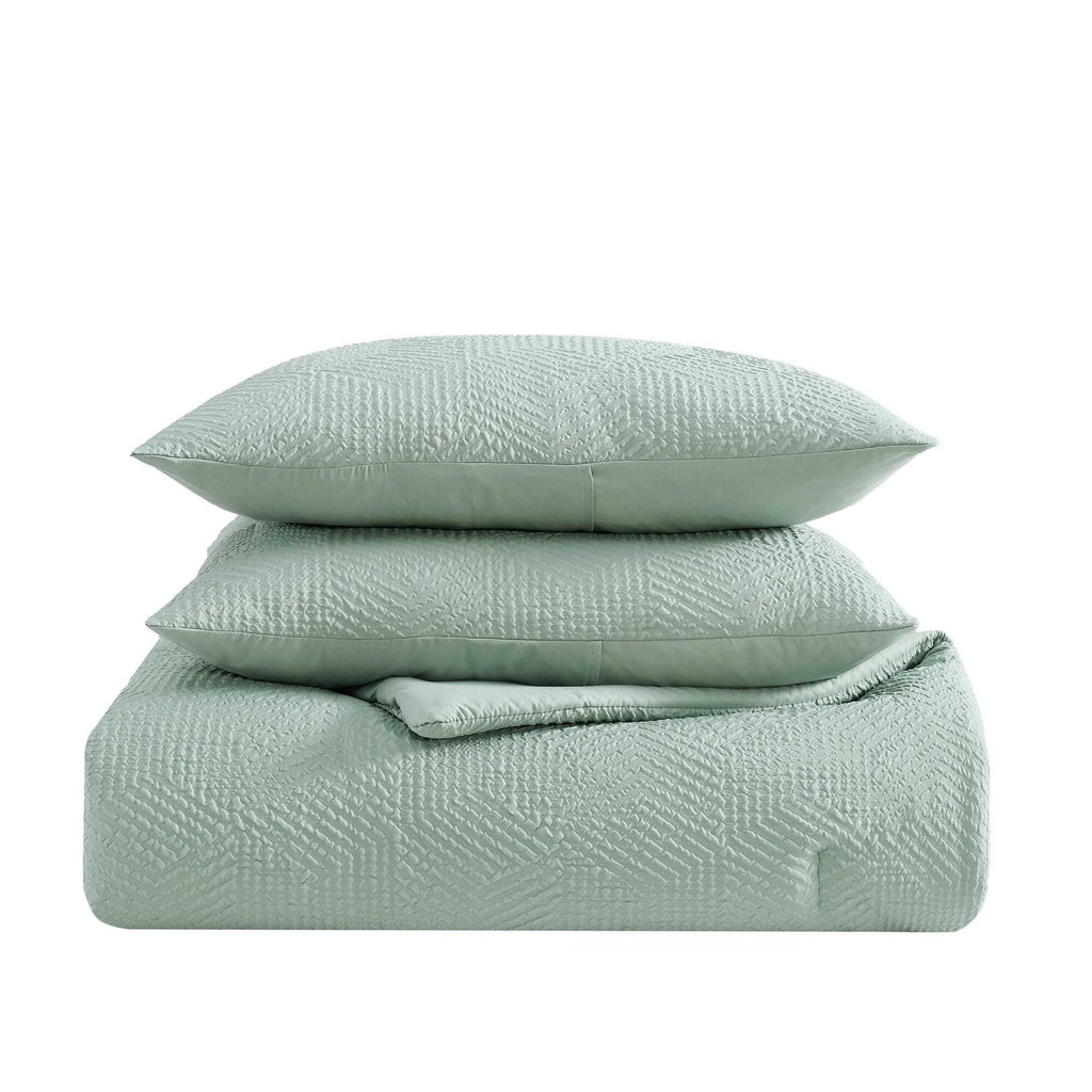 Nautica Broken Lines Green Queen Comforter Set